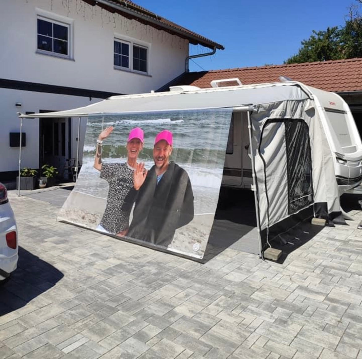 Personalisiertes Sonnensegel