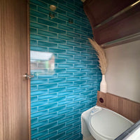 Wall foil tiles petrol