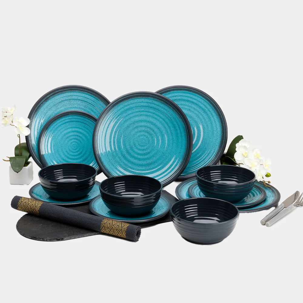 Camping Geschirr-Set GRANITE AQUA