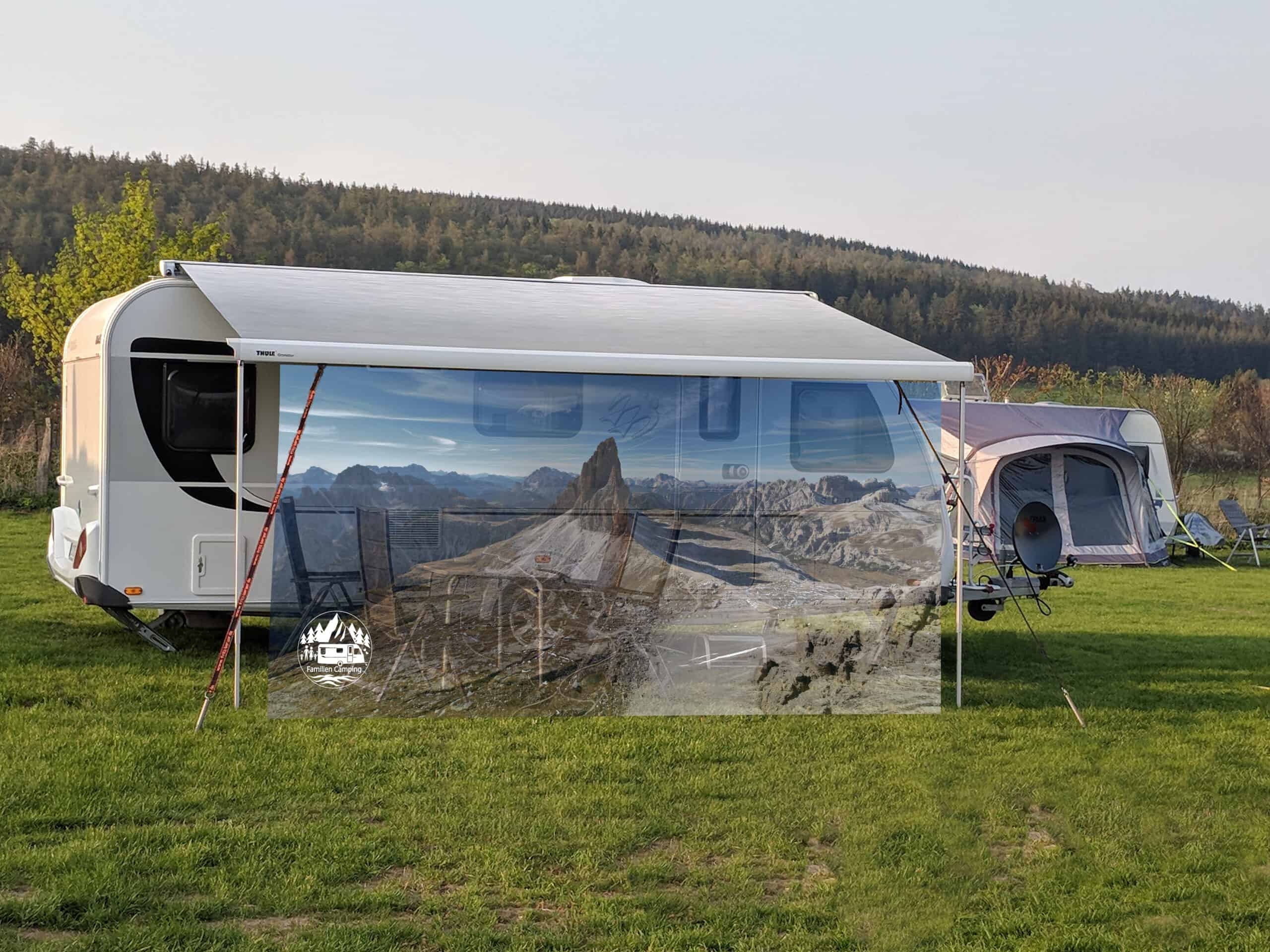 Markisen-Sichtschutz Familien Camping Edition