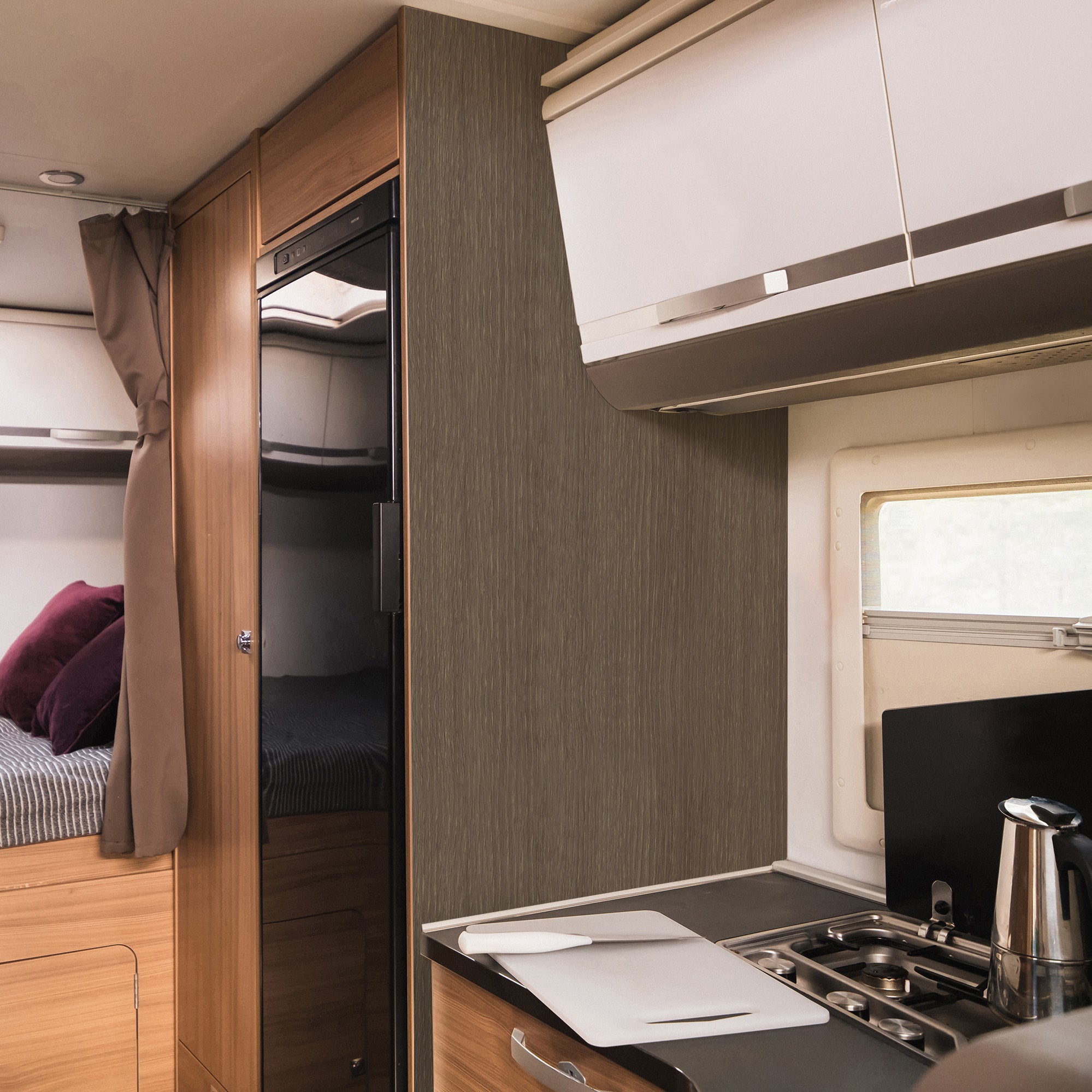 3D Holz-Dekor Möbelfolie Cream Brown