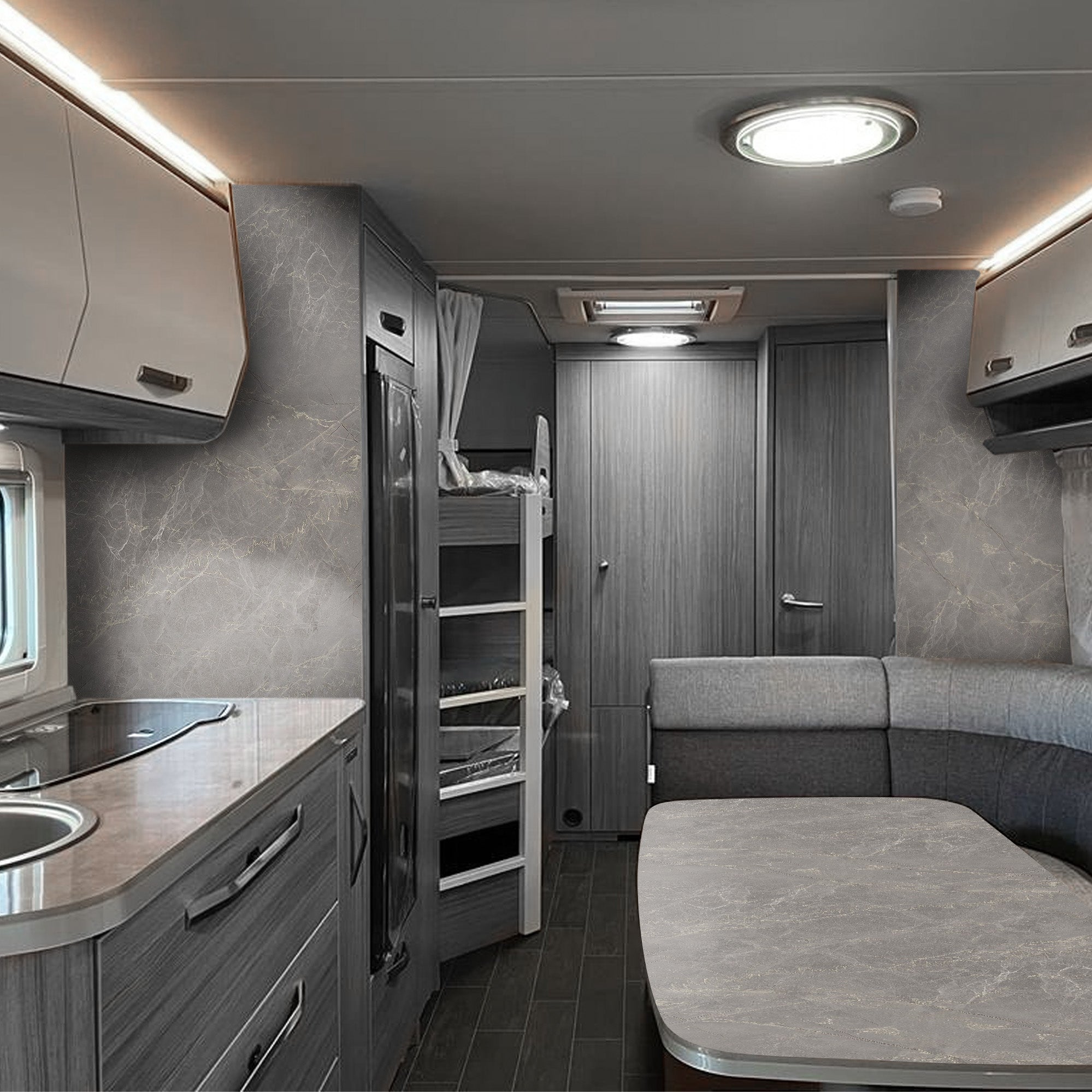 3D Naturstein-Dekor Möbelfolie Marmor Etruscan Grey