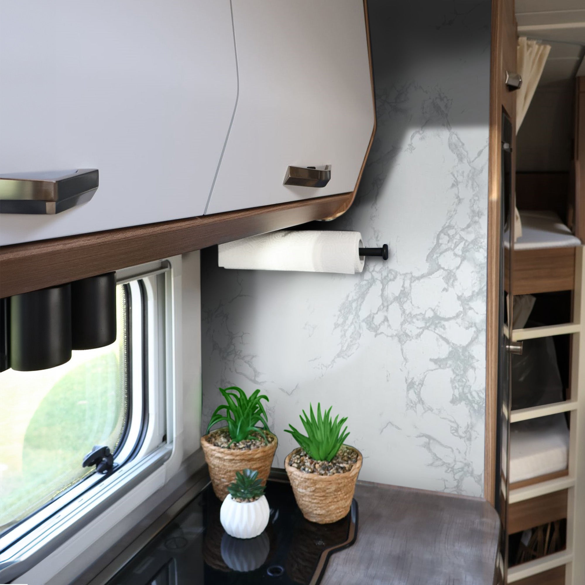3D Naturstein-Dekor Möbelfolie Marmor Polished White