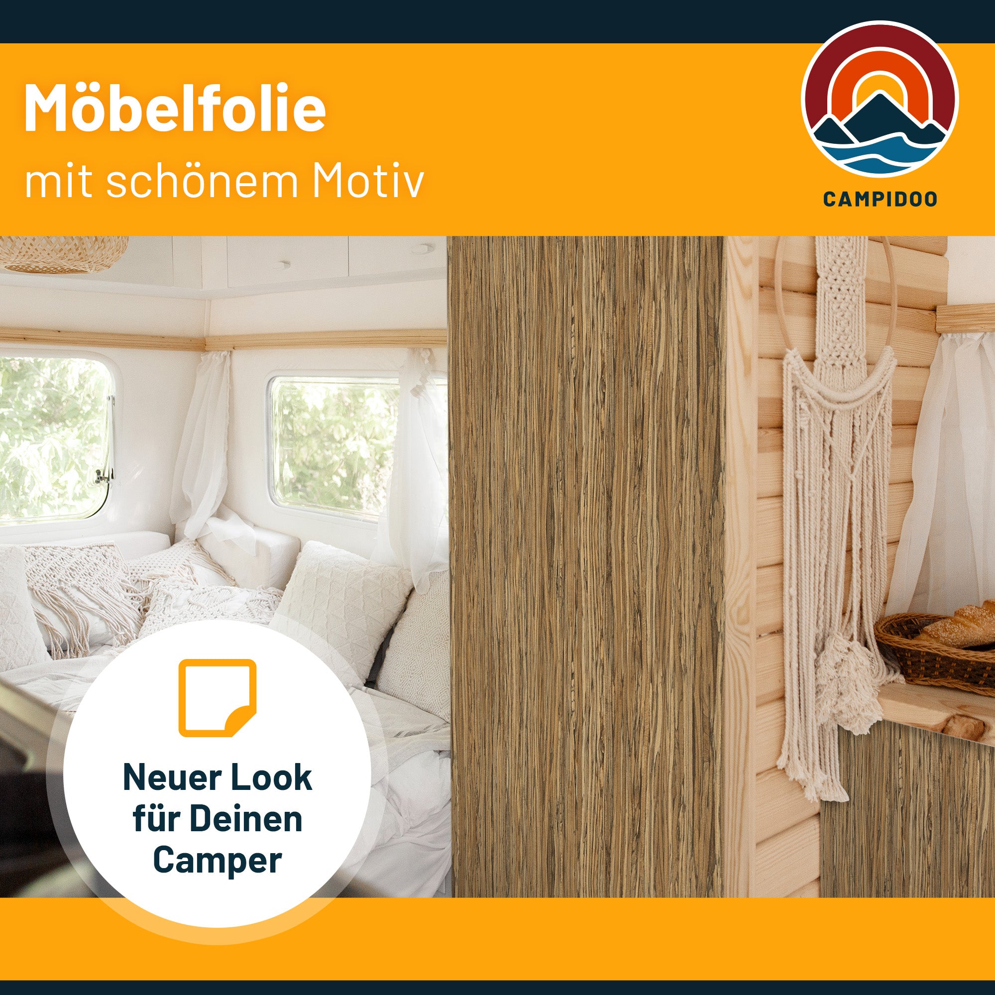 3D Holz-Dekor Möbelfolie Zebrano Soft