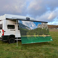 Textile sun sail BERGSEE 200cm high