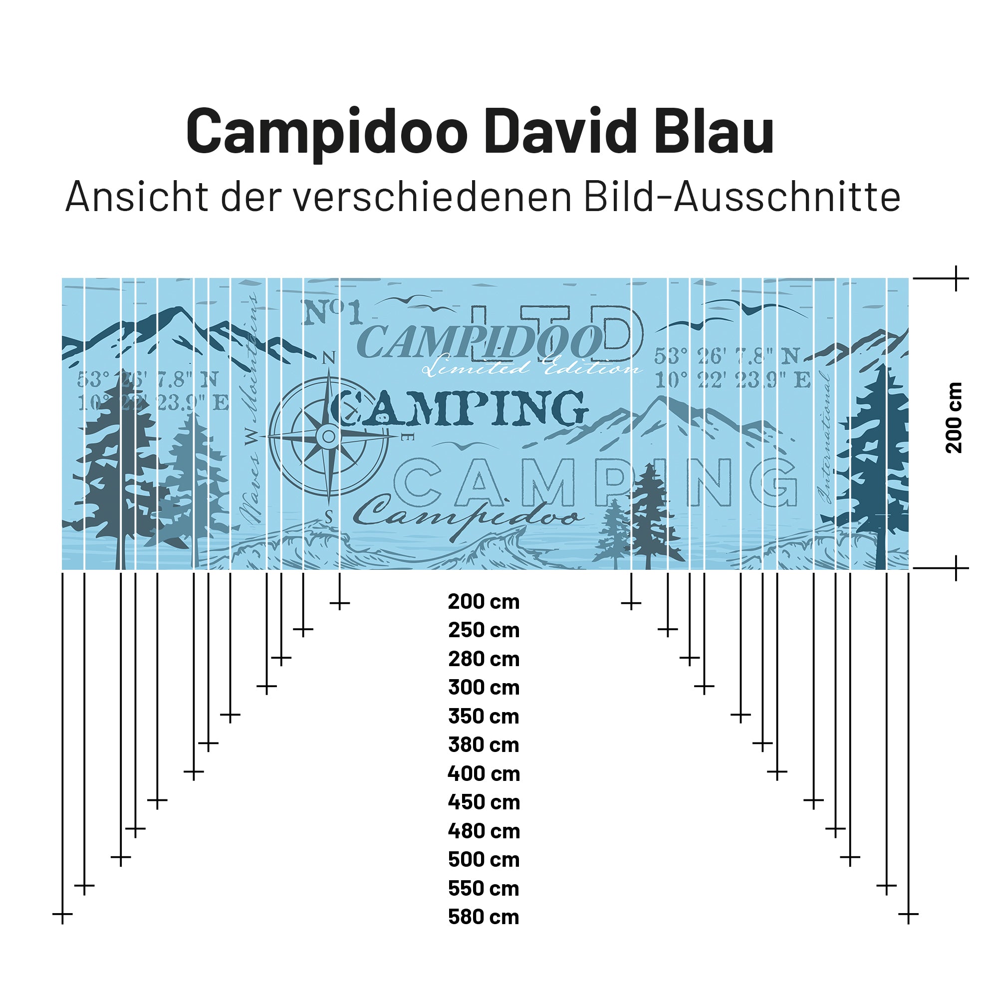 Sonnensegel CAMPIDOO SELECTED Blau