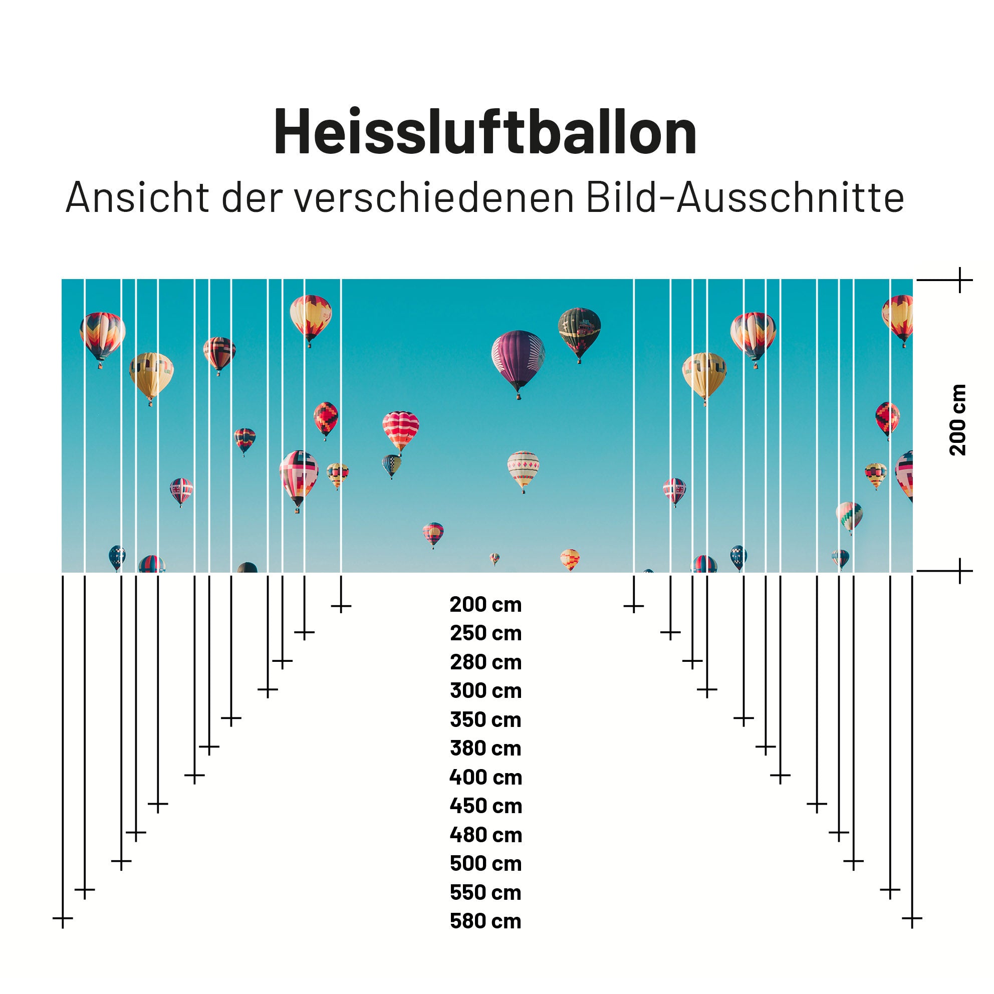 Textile sun sail HOT AIR BALLOON 200cm high