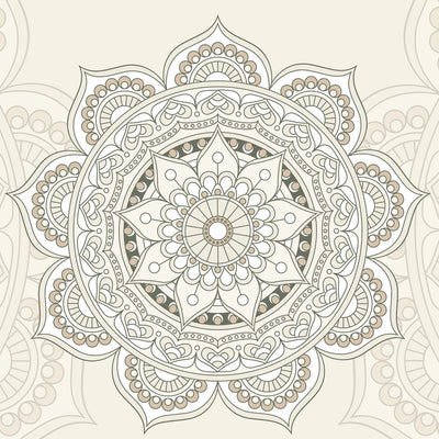 Sonnensegel MANDALA Beige