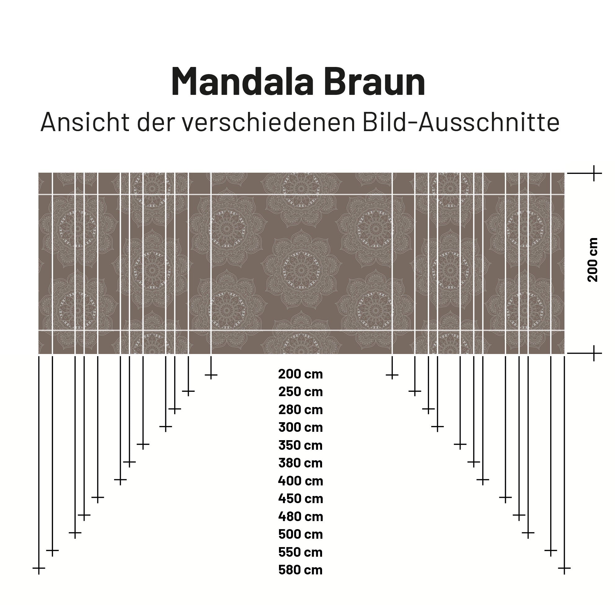 Sonnensegel MANDALA Braun