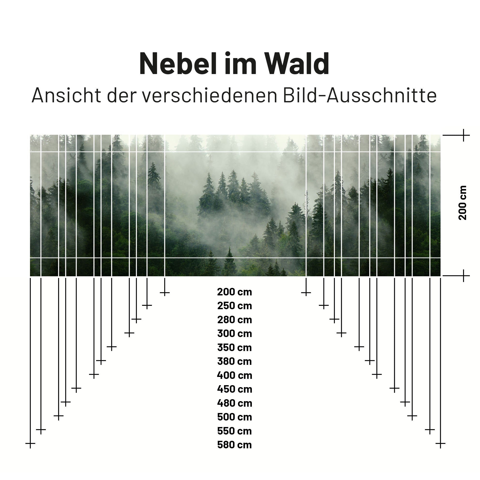 Sonnensegel NEBEL IM WALD