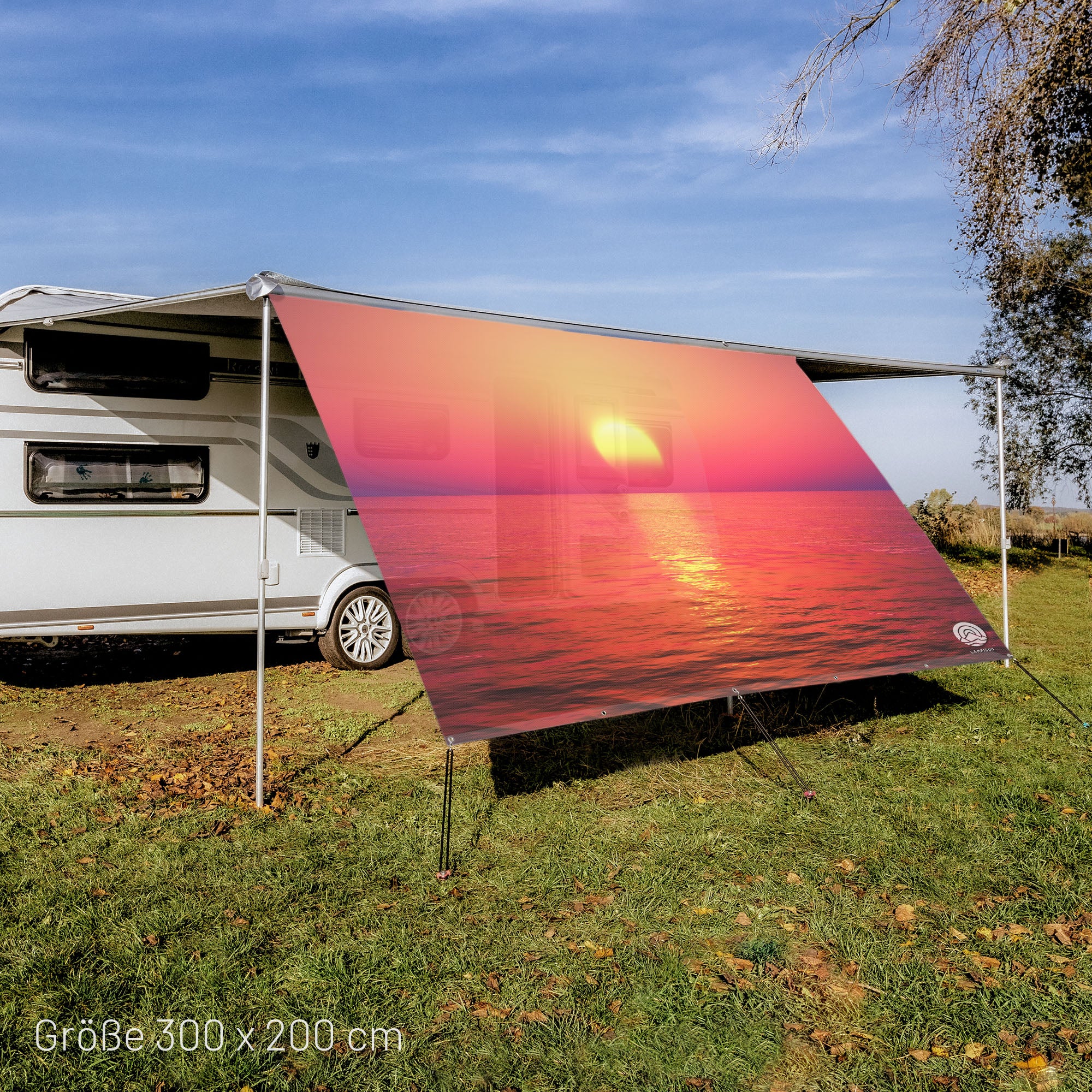 Vela solar textil SUNRISE 200cm de alto