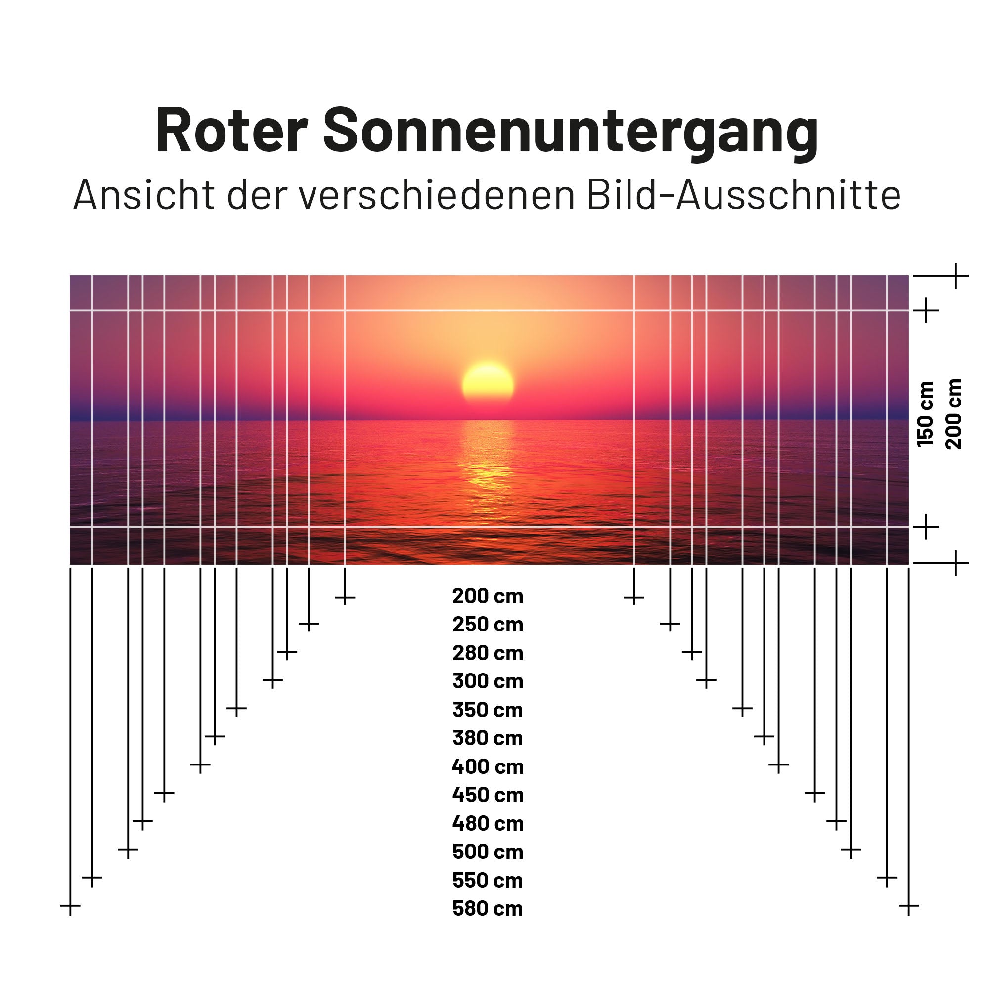Textil Sonnensegel SUNRISE 200cm Hoch