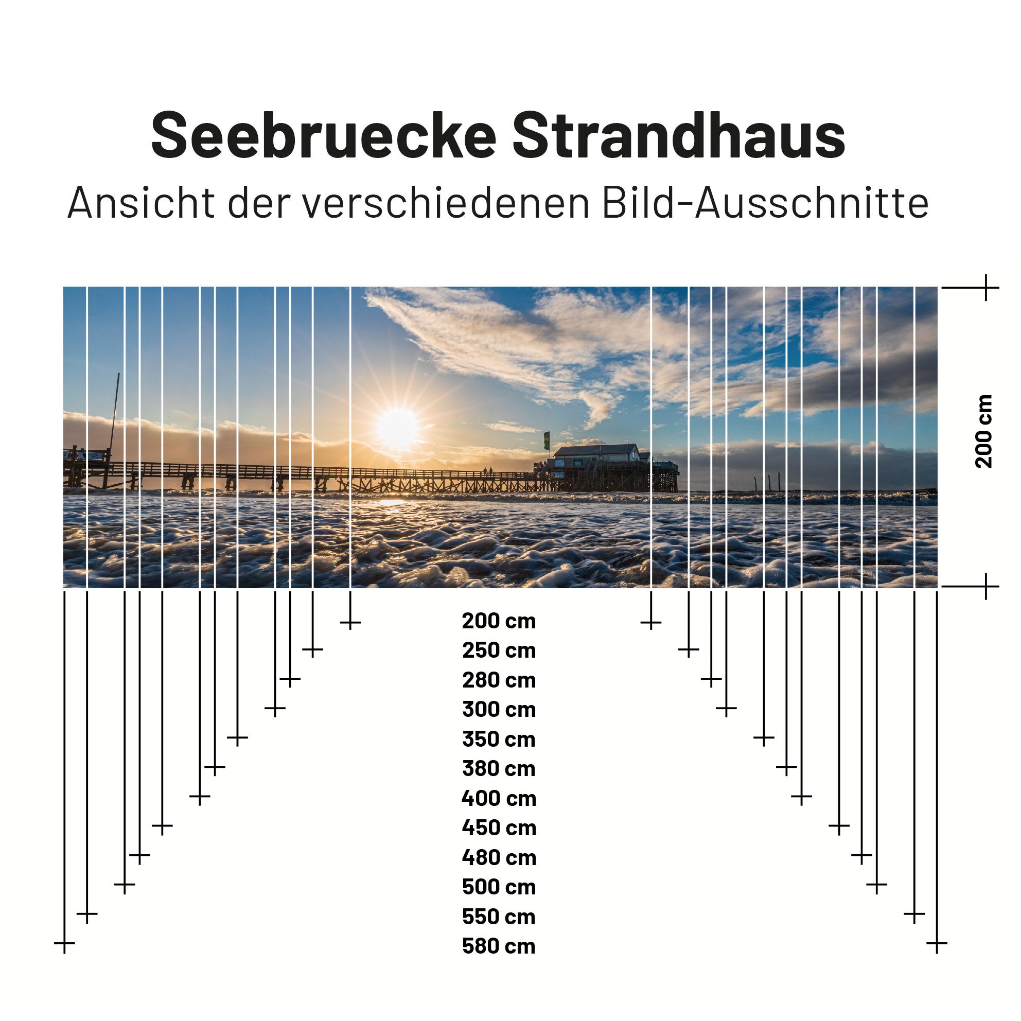 Restposten - Sonnensegel SEEBRÜCKE STRANDHAUS