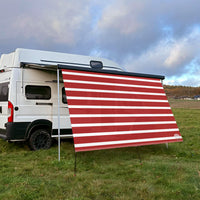 Sonnensegel HORIZONT STRIPE Weiß/Rot