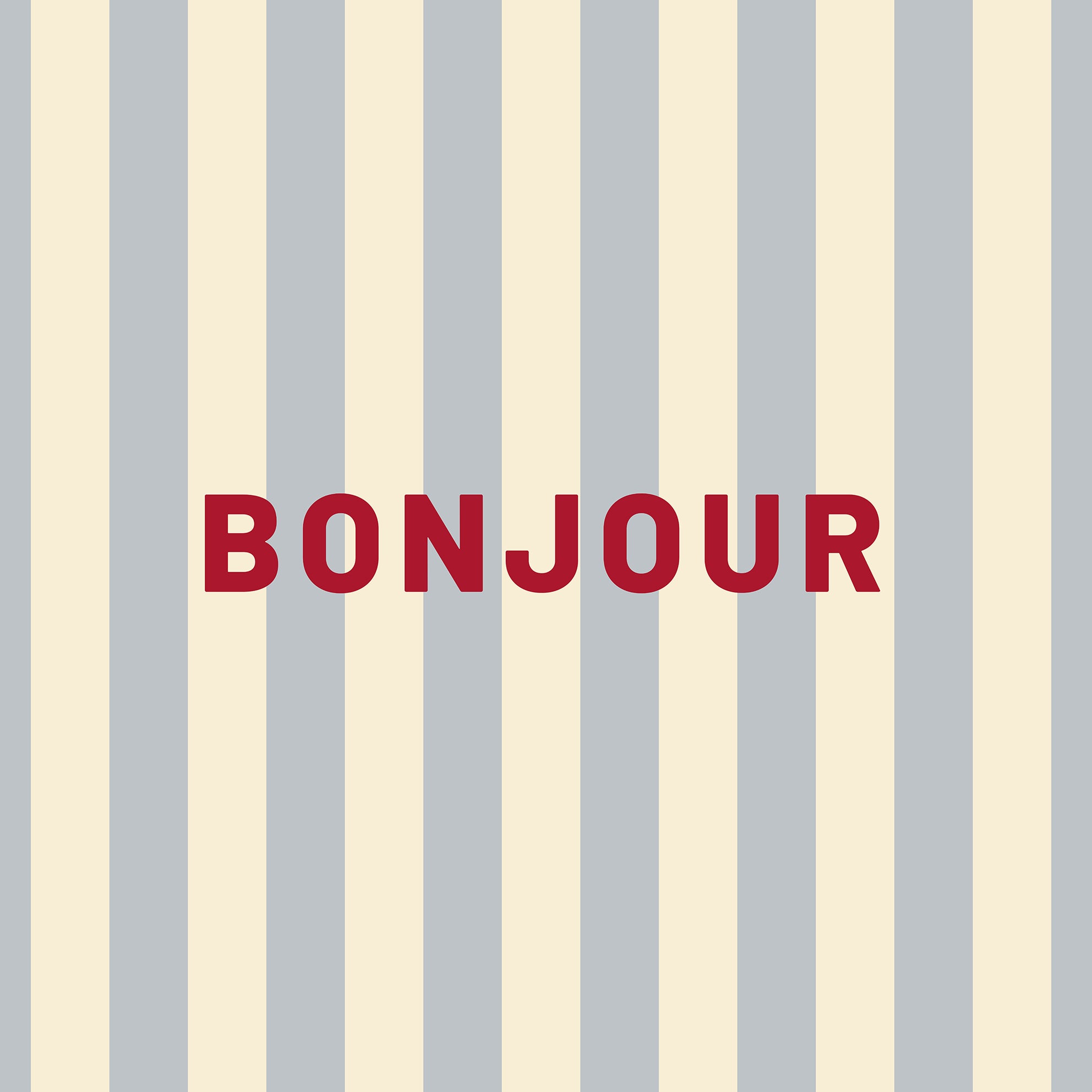 Sonnensegel STRIPE DEIN TEXT Beige/Blau