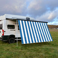 Sonnensegel STRIPE Weiß/Blau