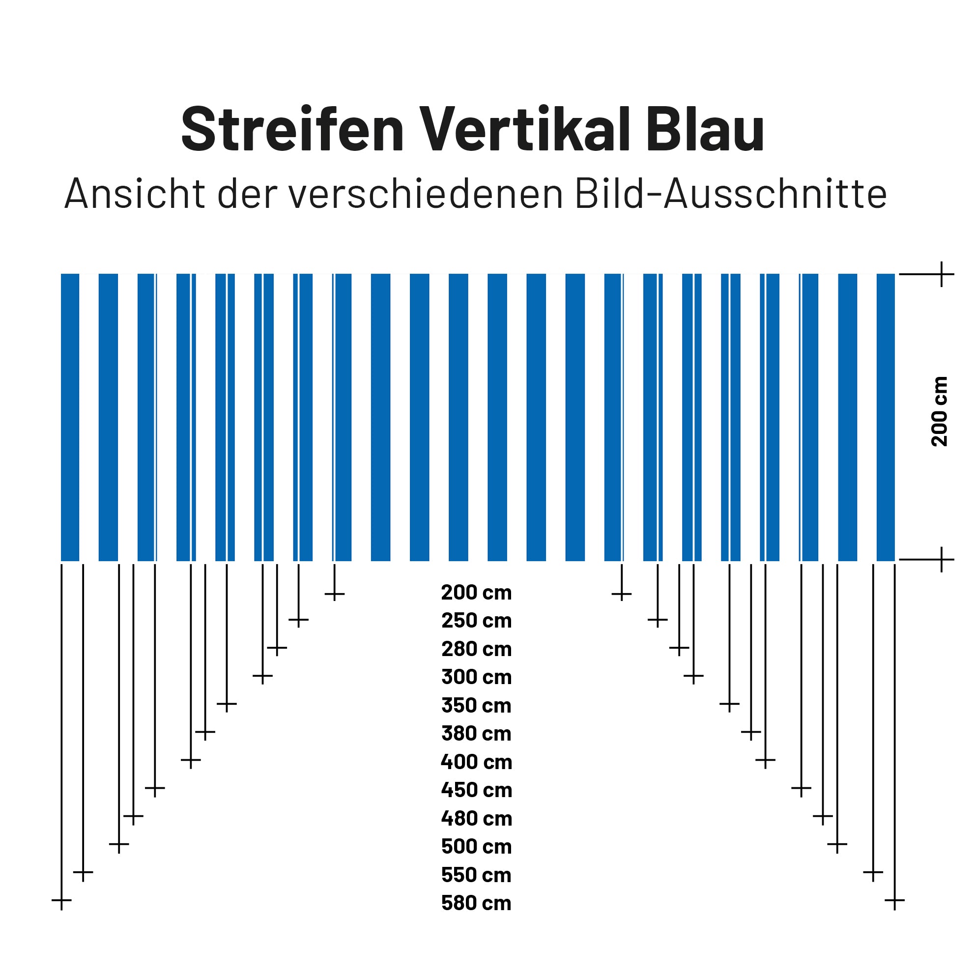 Sonnensegel STRIPE Weiß/Blau