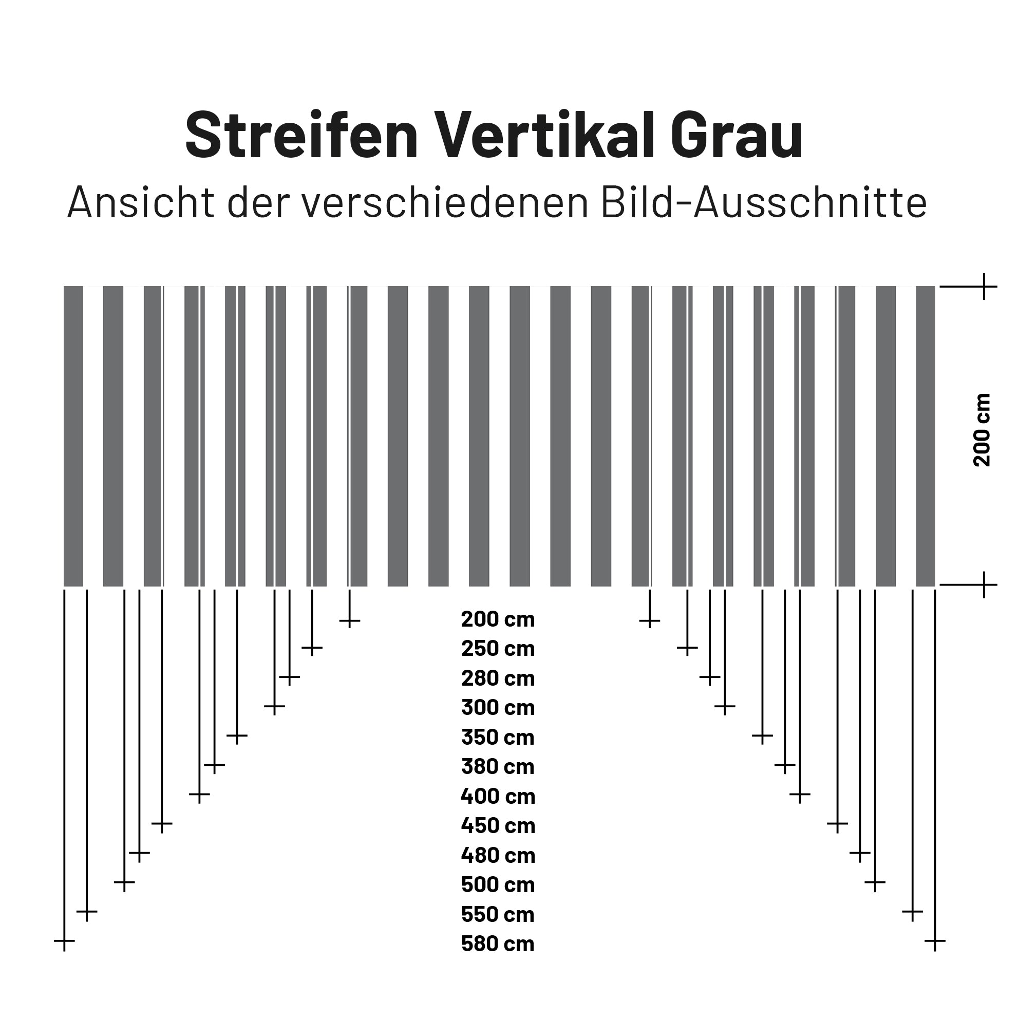 Sonnensegel STRIPE Weiß/Grau