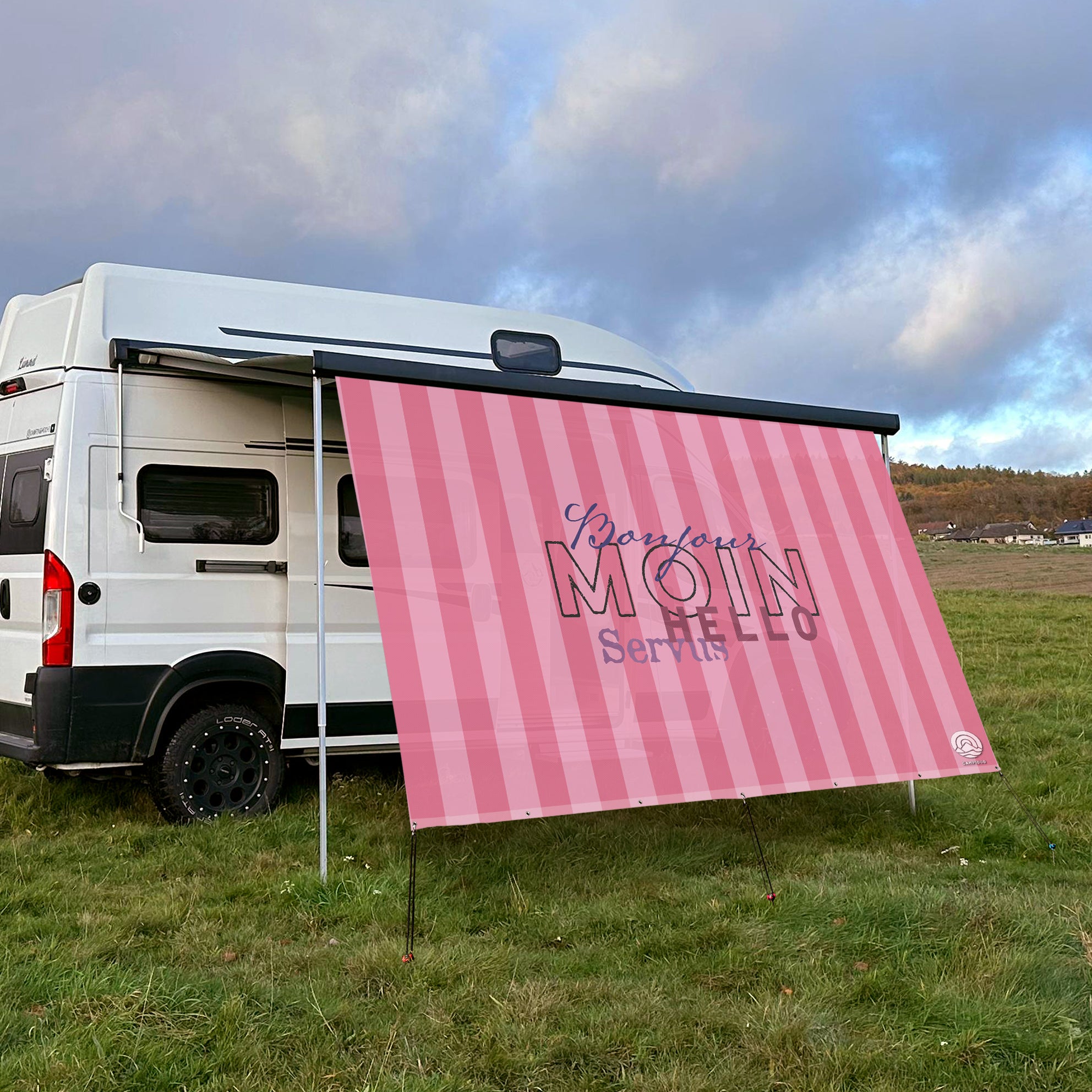 Sonnensegel STRIPE MOIN Rosa