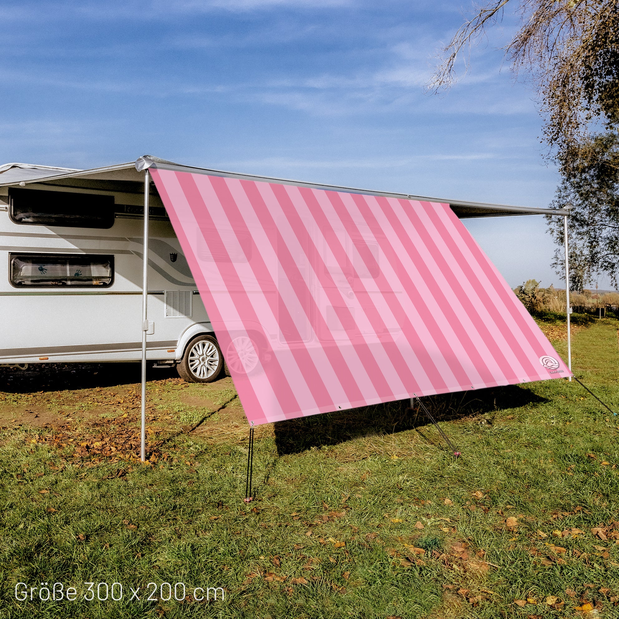 Sonnensegel STRIPE Rosa