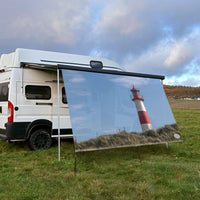 Textile sun sail SYLT LIGHTHOUSE 200cm high