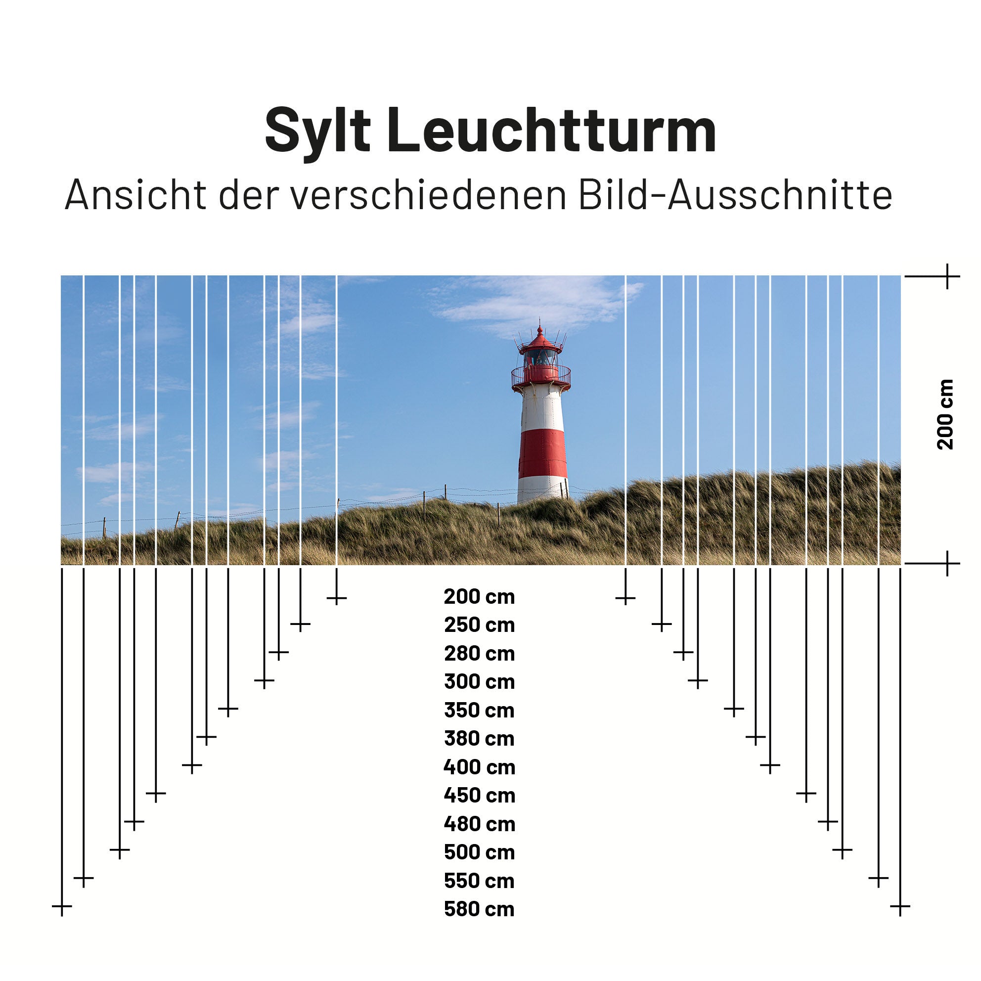 Vela solar textil SYLT FARO 200cm de alto