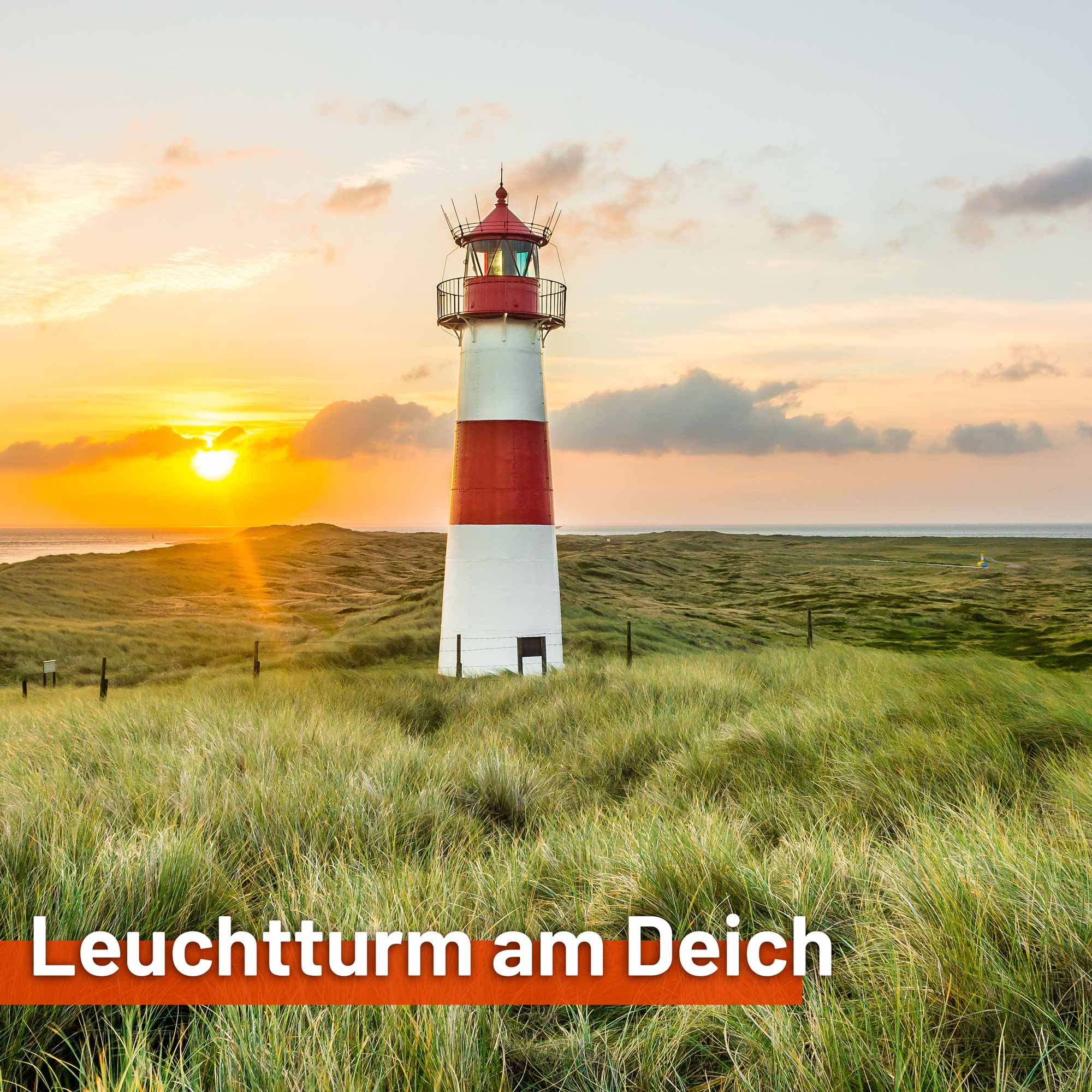 Restposten - Sonnensegel LEUCHTTURM AM DEICH