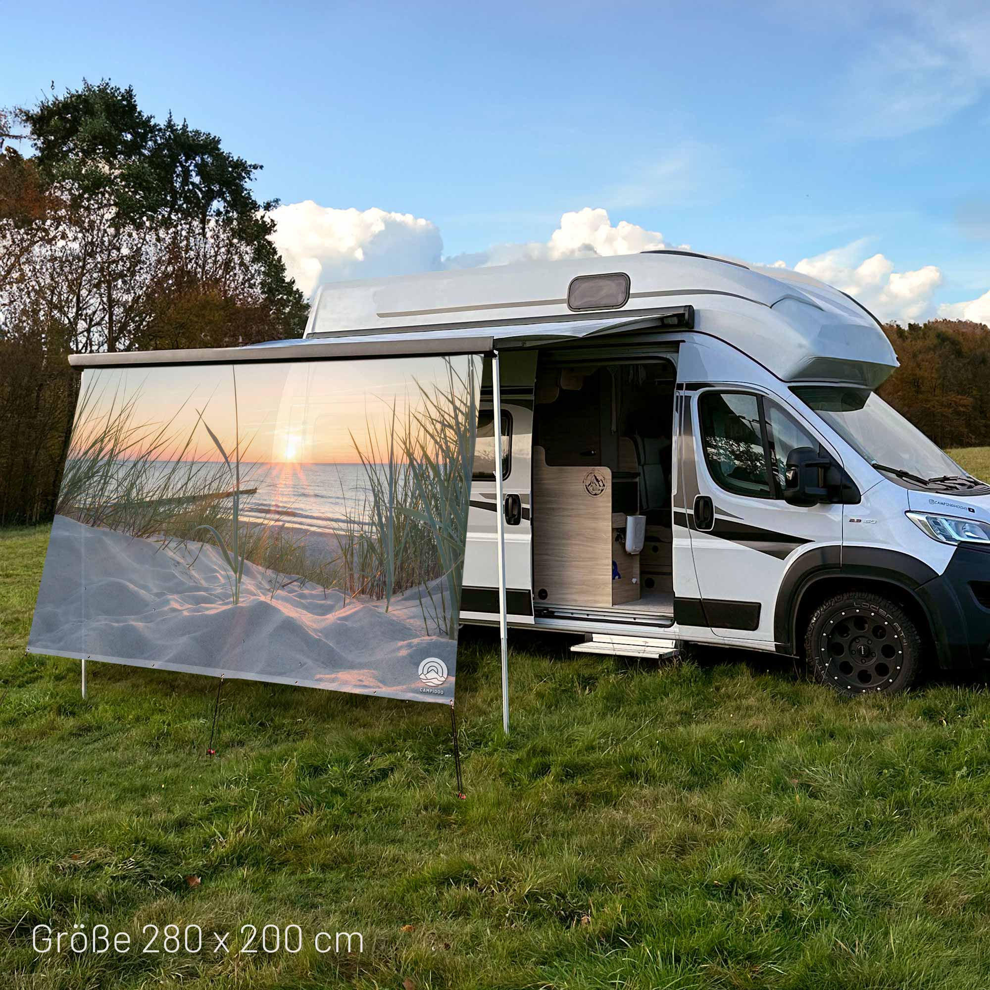 Sonnensegel OSTSEE-STRAND 280cm mit 5mm Keder – passend für Thule Omnistor und Fiamma