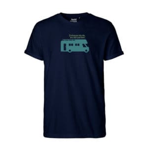 Männer T-Shirt Roll Up Ärmel "Wohnmobil Zuhause"