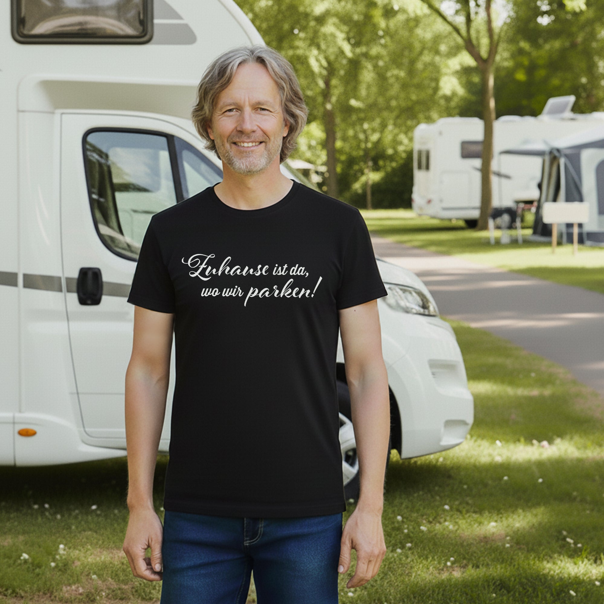 Camper T-Shirt "Zuhause ist, wo wir parken"