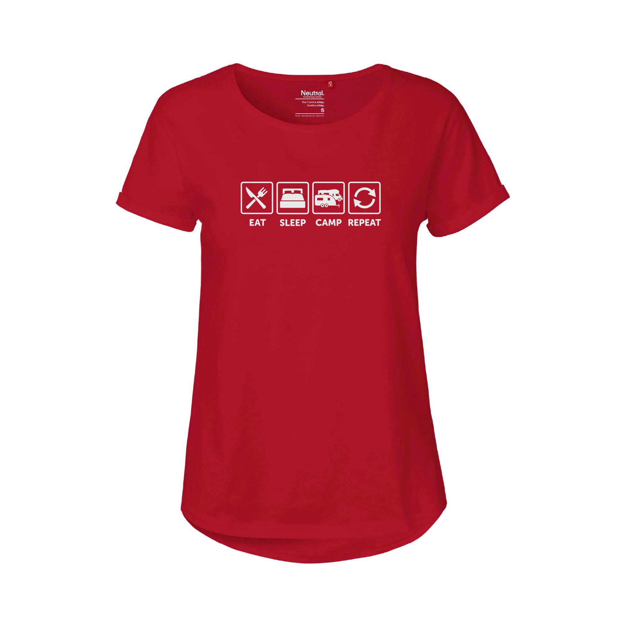 CamperInnen T-Shirt "Eat-Sleep-Camp-Repeat"