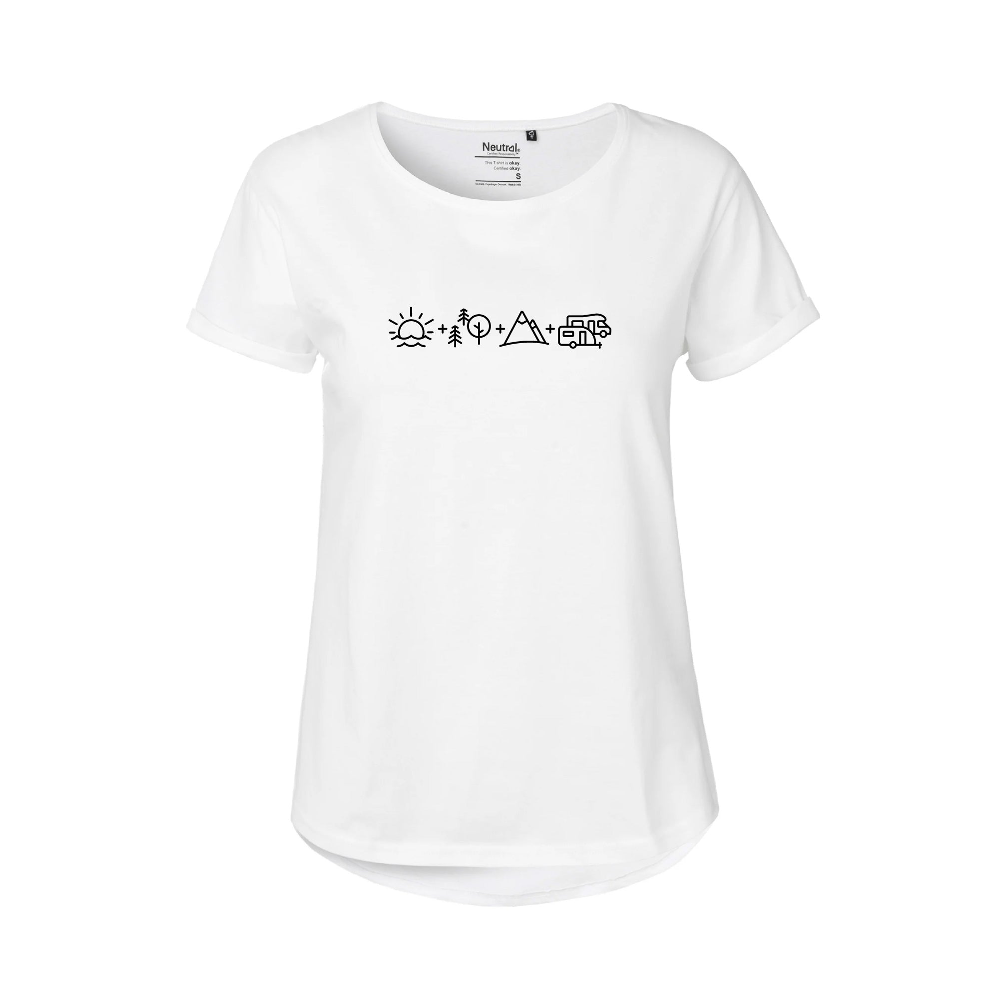 CamperInnen T-Shirt "Simple-Camp-Icons"
