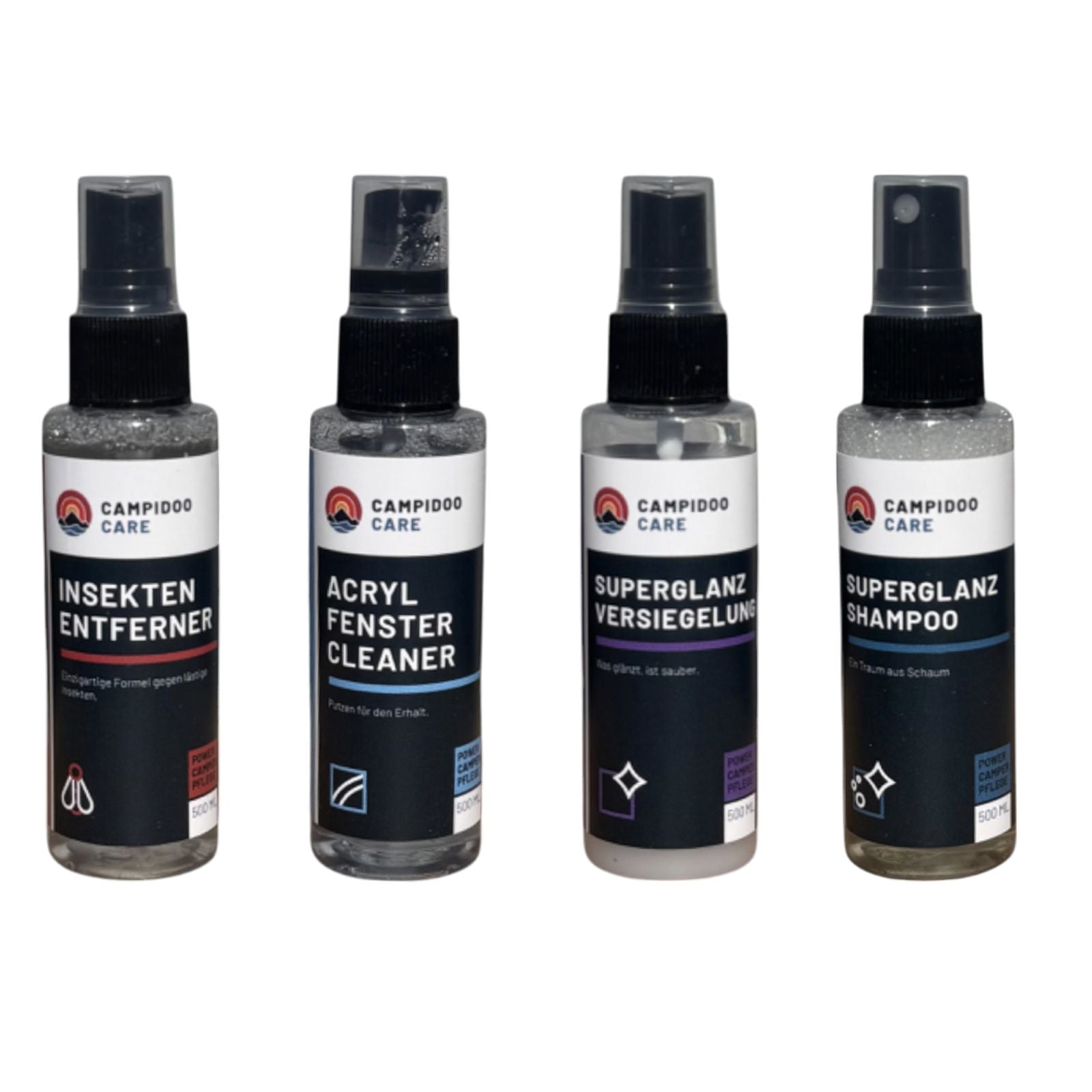 MINI-SET: 4-teiliges Reinigungs Tester-Set mit je 50ml