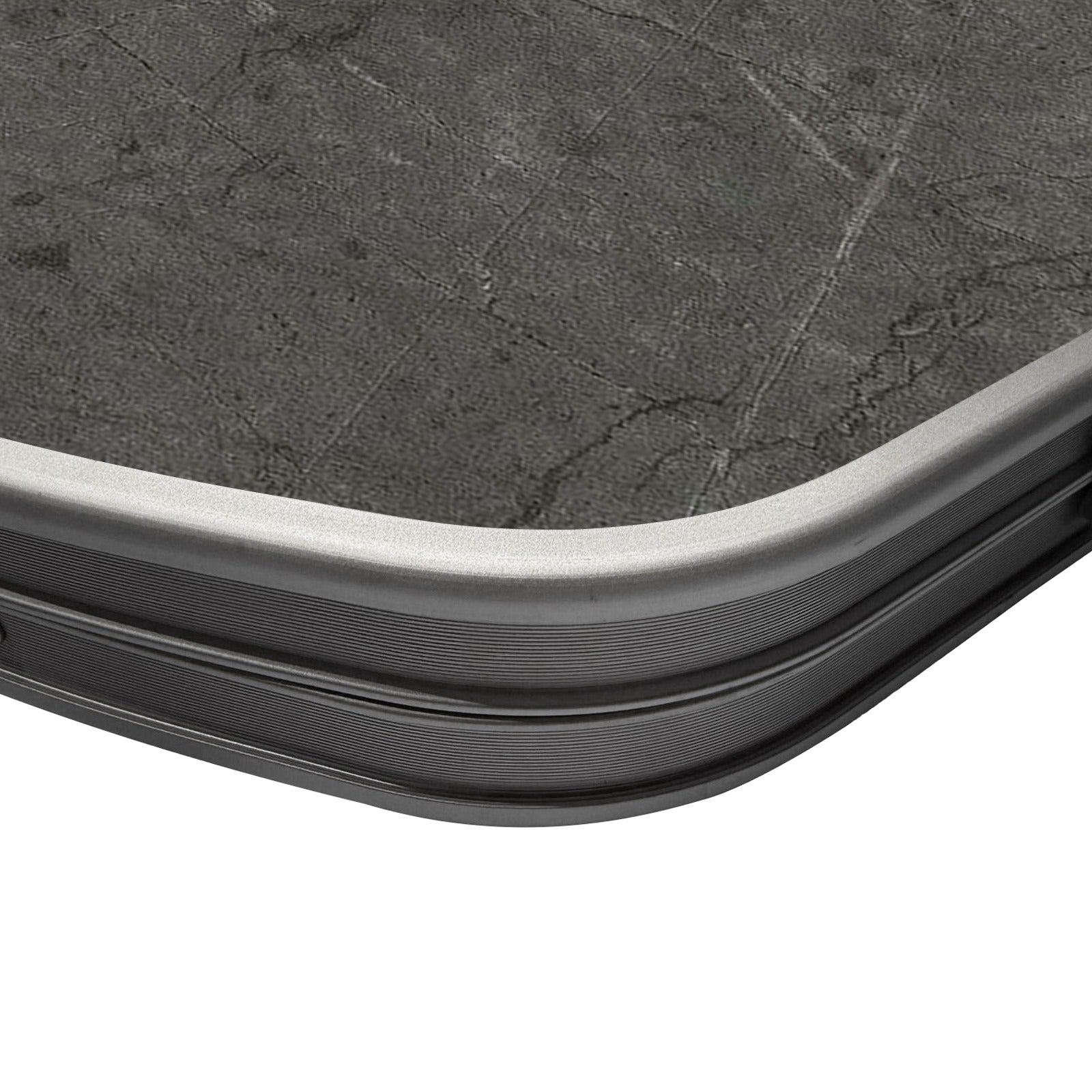 Campingtisch Oval 150x80cm inkl. Naturstein Dekor-Folierung