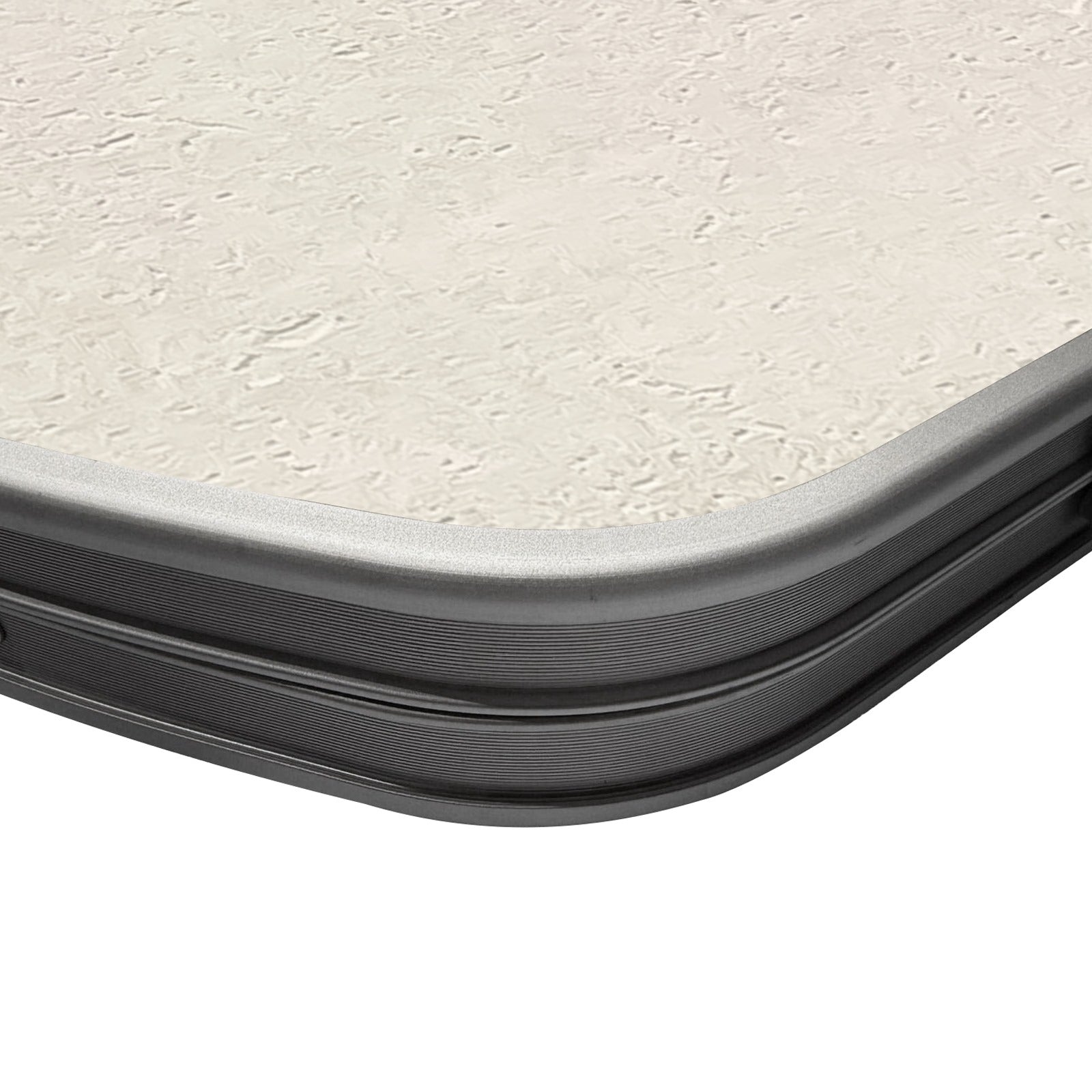 Campingtisch Oval 150x80cm inkl. Beton Dekor-Folierung