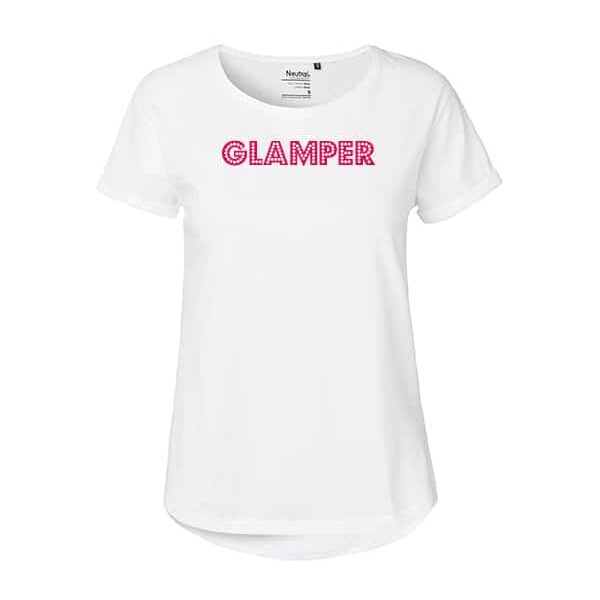 Girls' T-Shirt Roll Up Sleeves "Glamper"