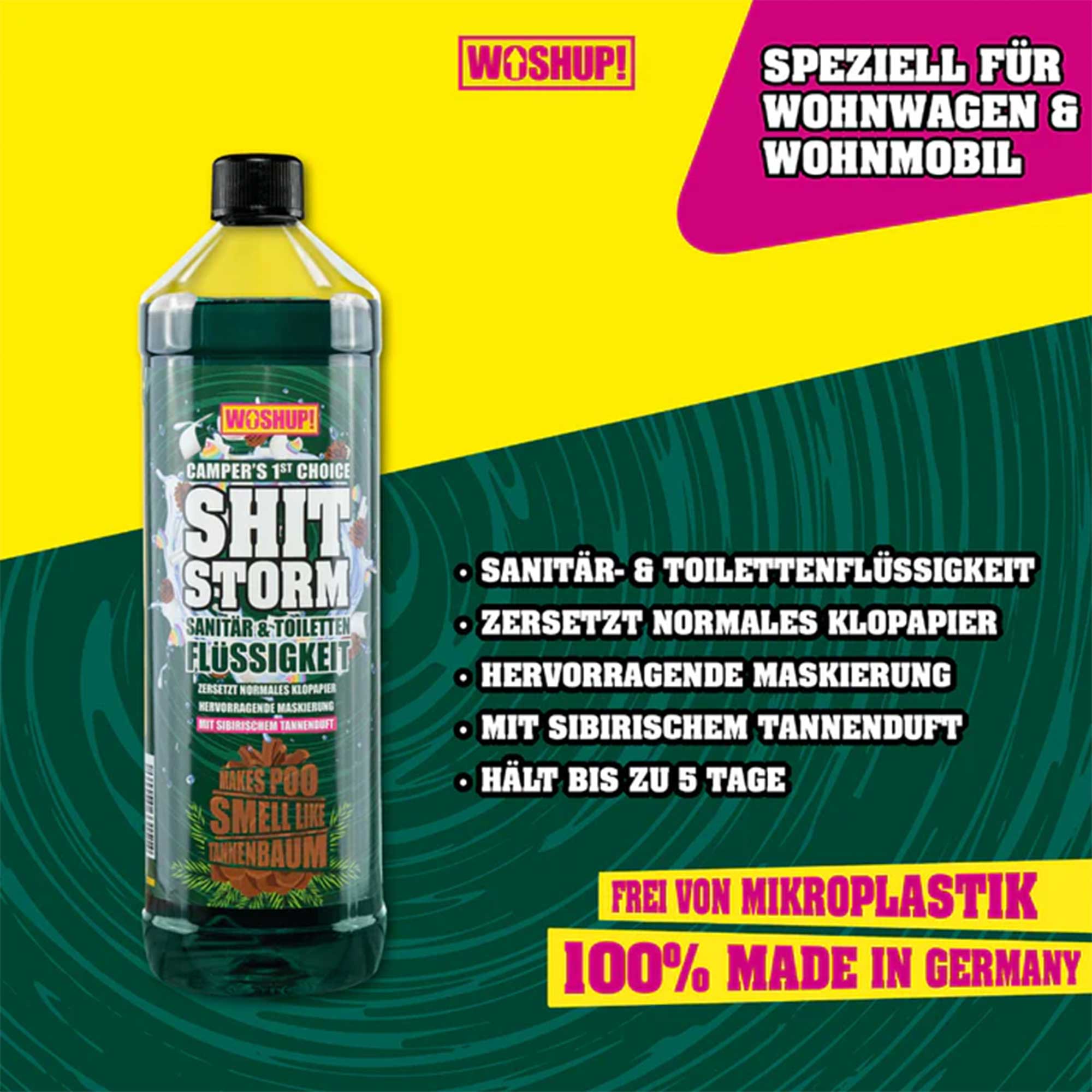 WOSHUP Shitstorm camping toilet additive SIBERIAN FIR