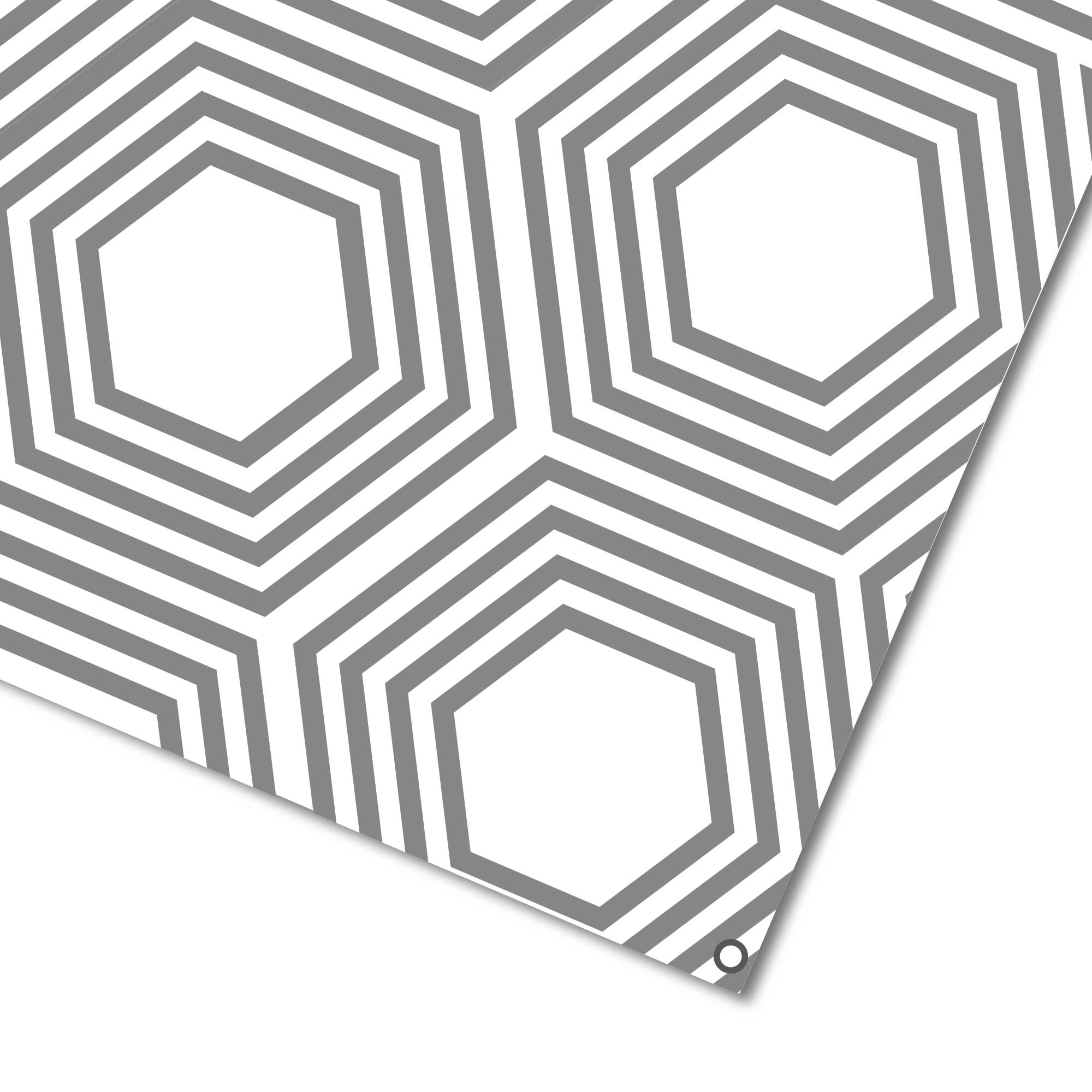 Einteiliger VorzeltTeppich - "gemustertes Weiss" 3,0m x 5,5m - Abverkauf