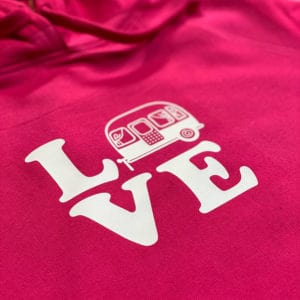 Girls' hoodie "Camper Love"