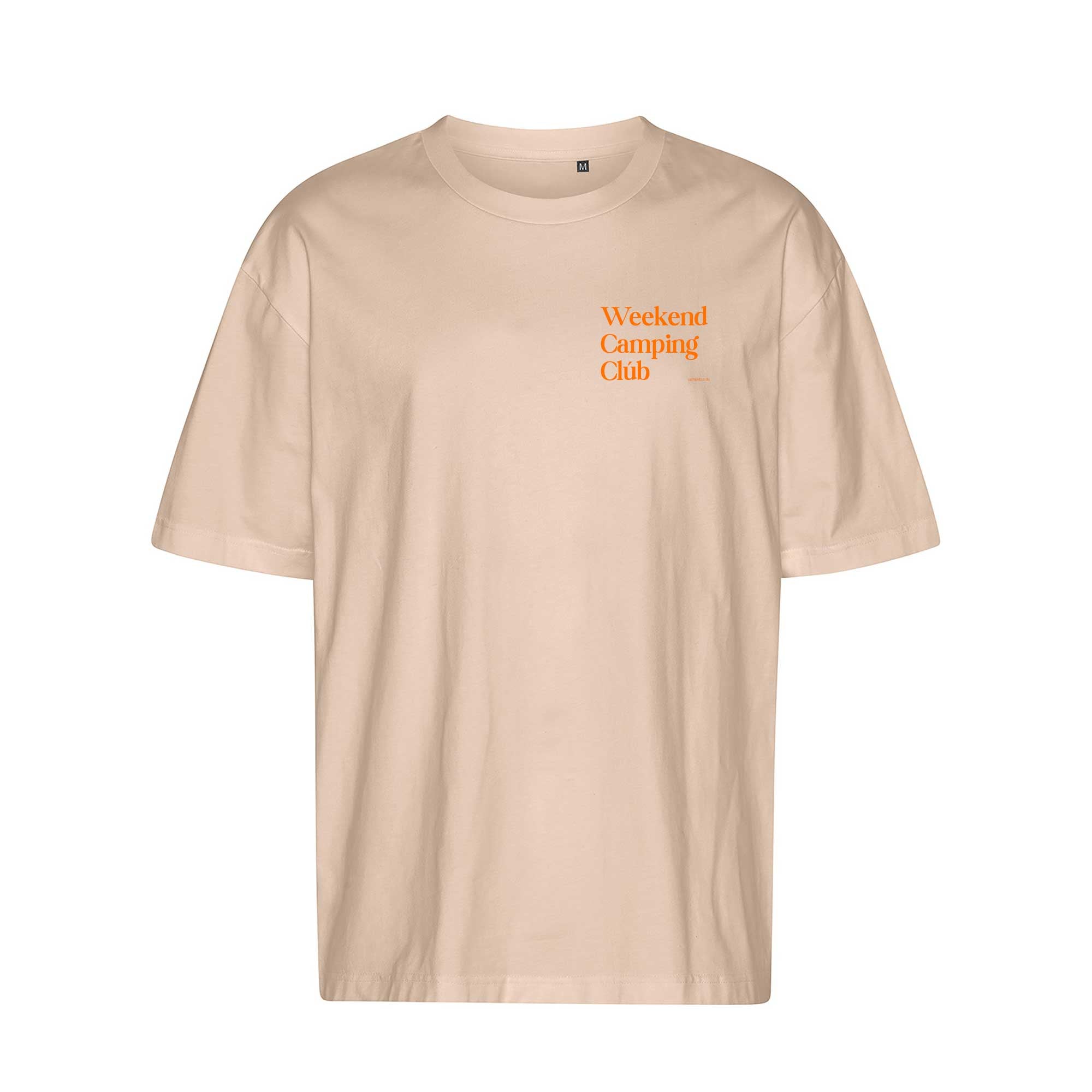 Oversized T-Shirt SAND "Weekend Camping Club"
