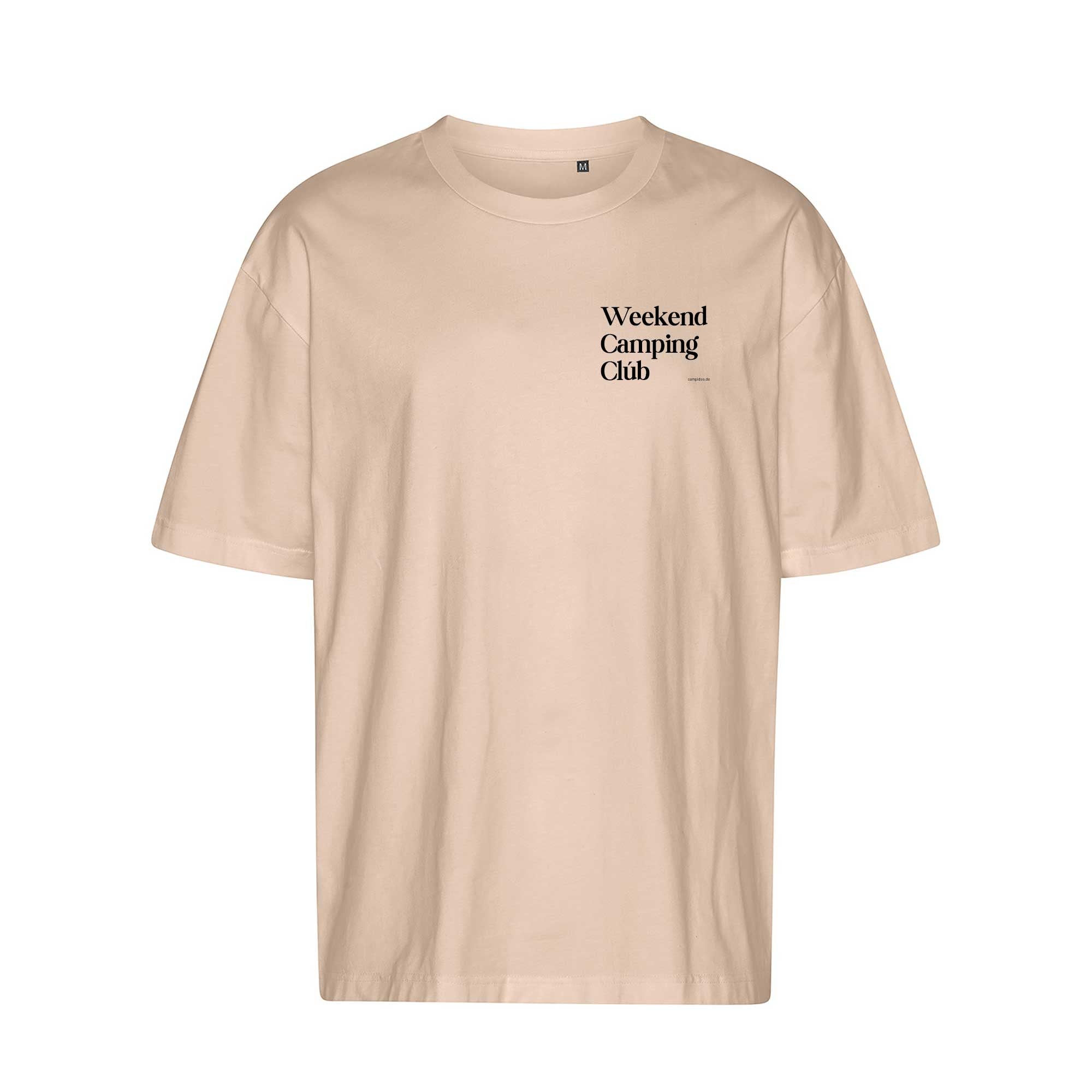 Oversized T-Shirt SAND "Weekend Camping Club"