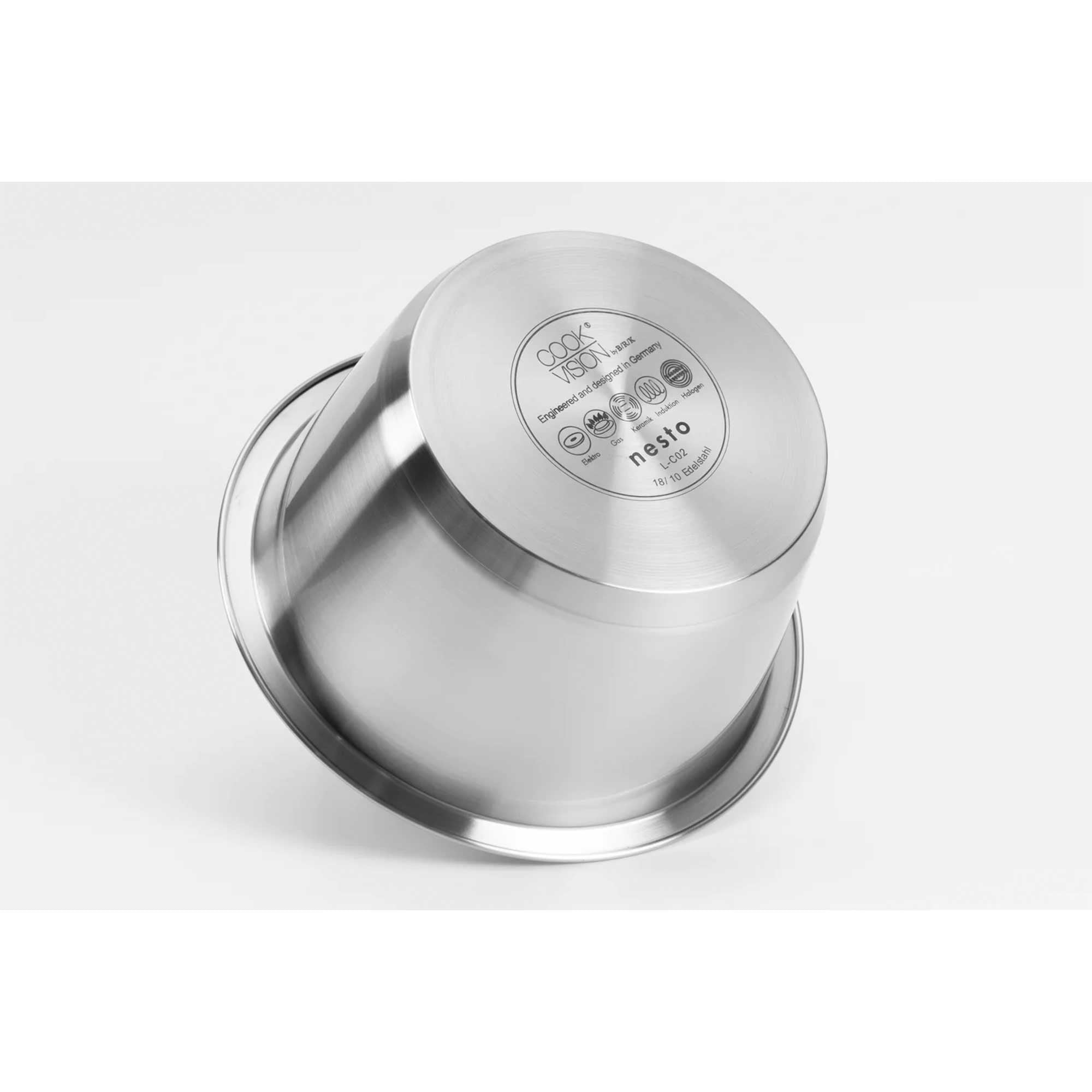 CookVision stainless steel pots