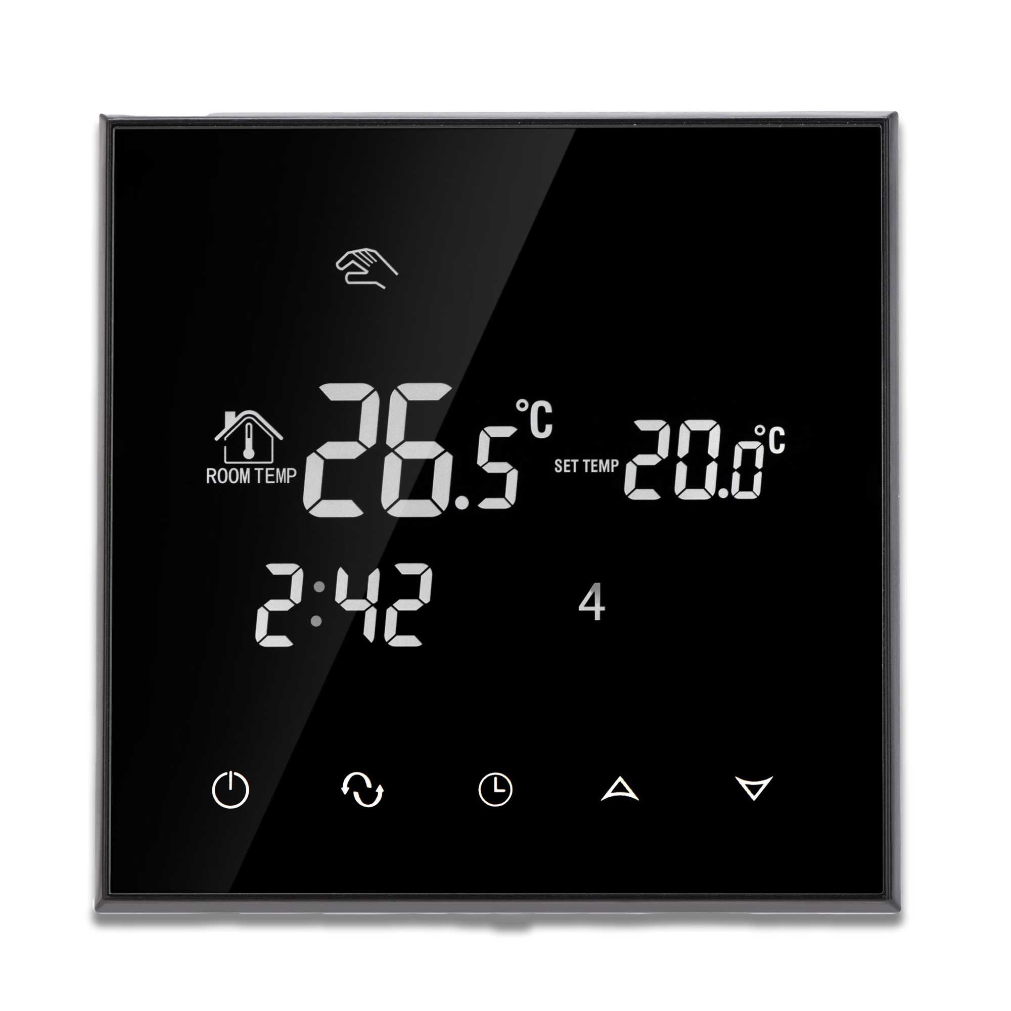 Digitaler Thermostat mit Touchscreen für elektr. Fussbodenheizung