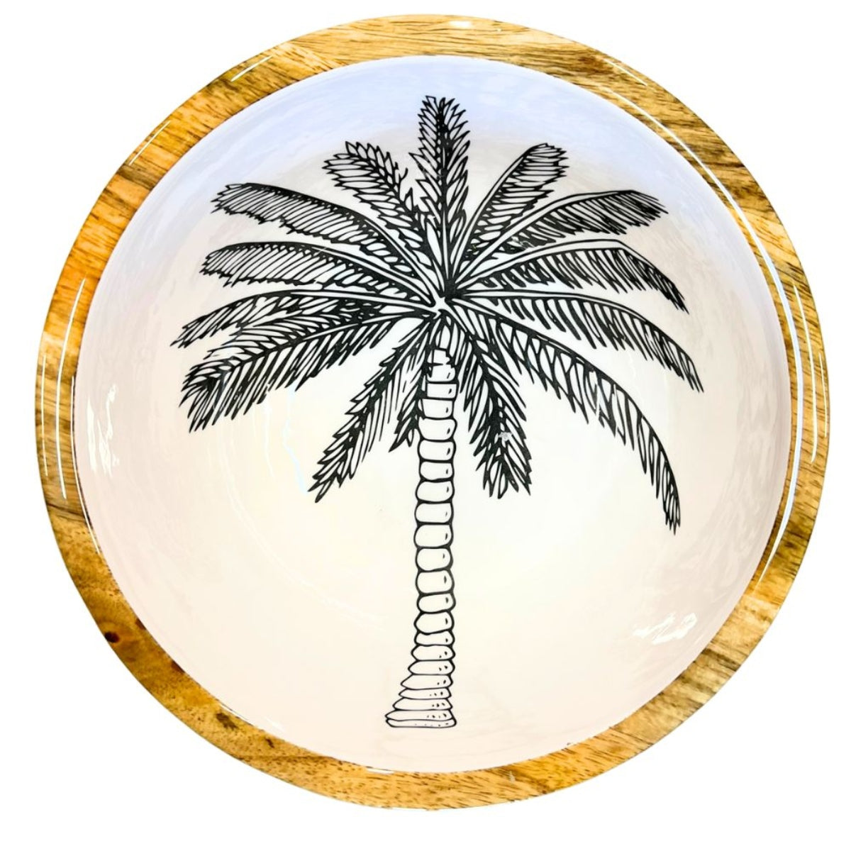Mangoholz Schale Palm Tree 25cm