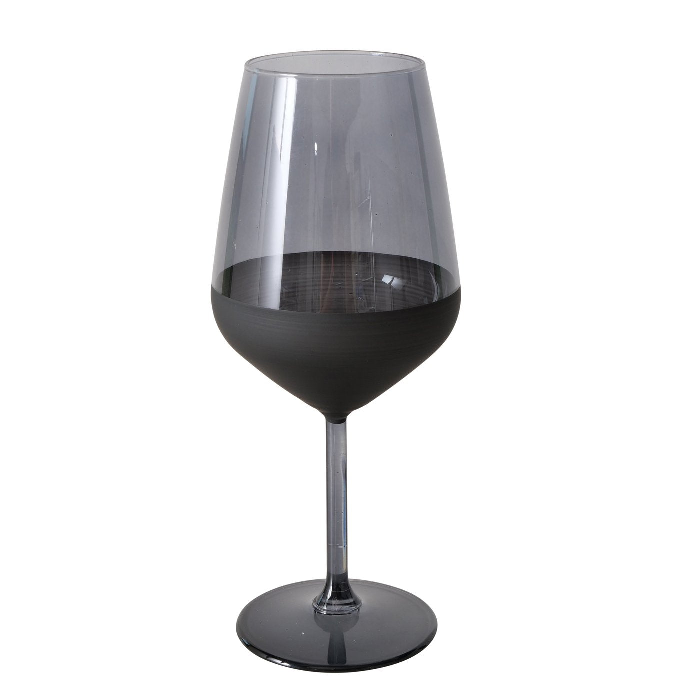 Weinglas Moluna, H 22 cm, Glas lackiert, Matt, Mehrfarbig