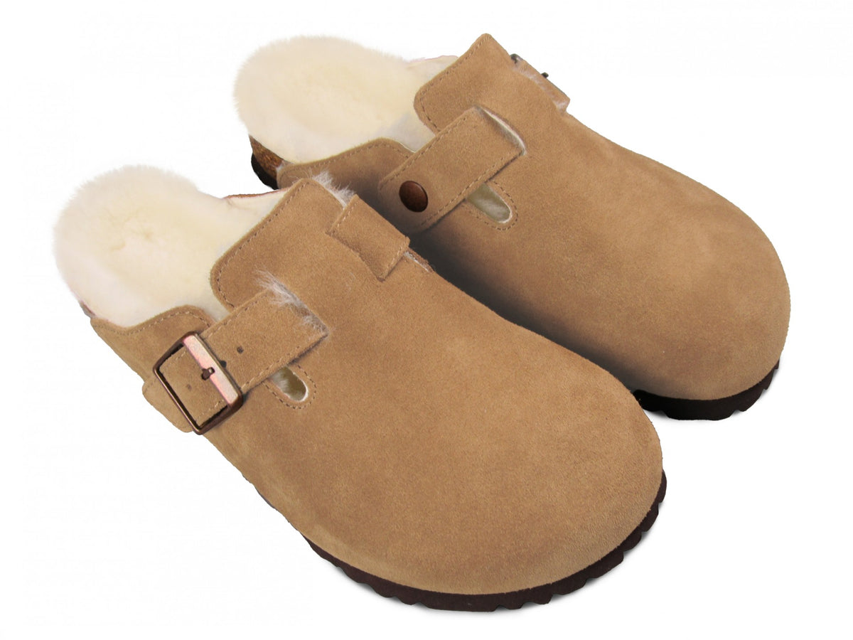 Lammfell-Pantolette – Paar