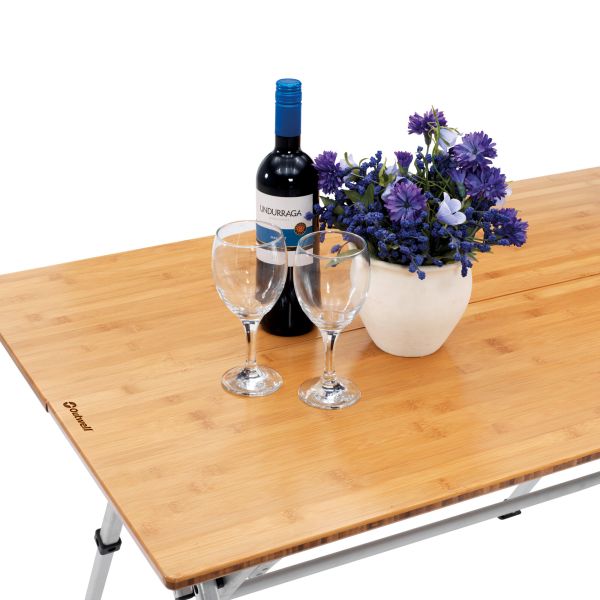 Campingtisch aus Bambusholz 120cm