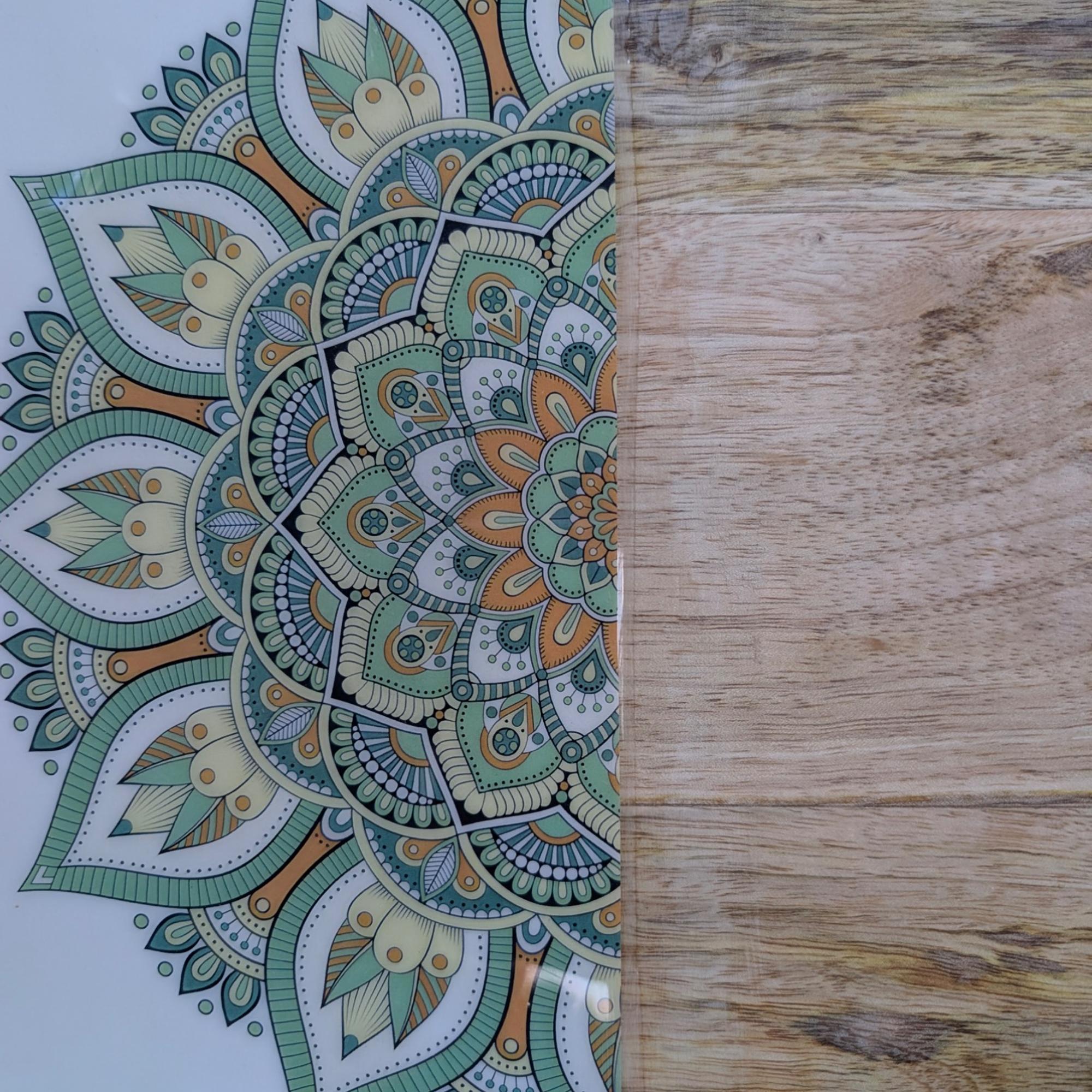 Cuenco de madera de mango "Flor Tropical"