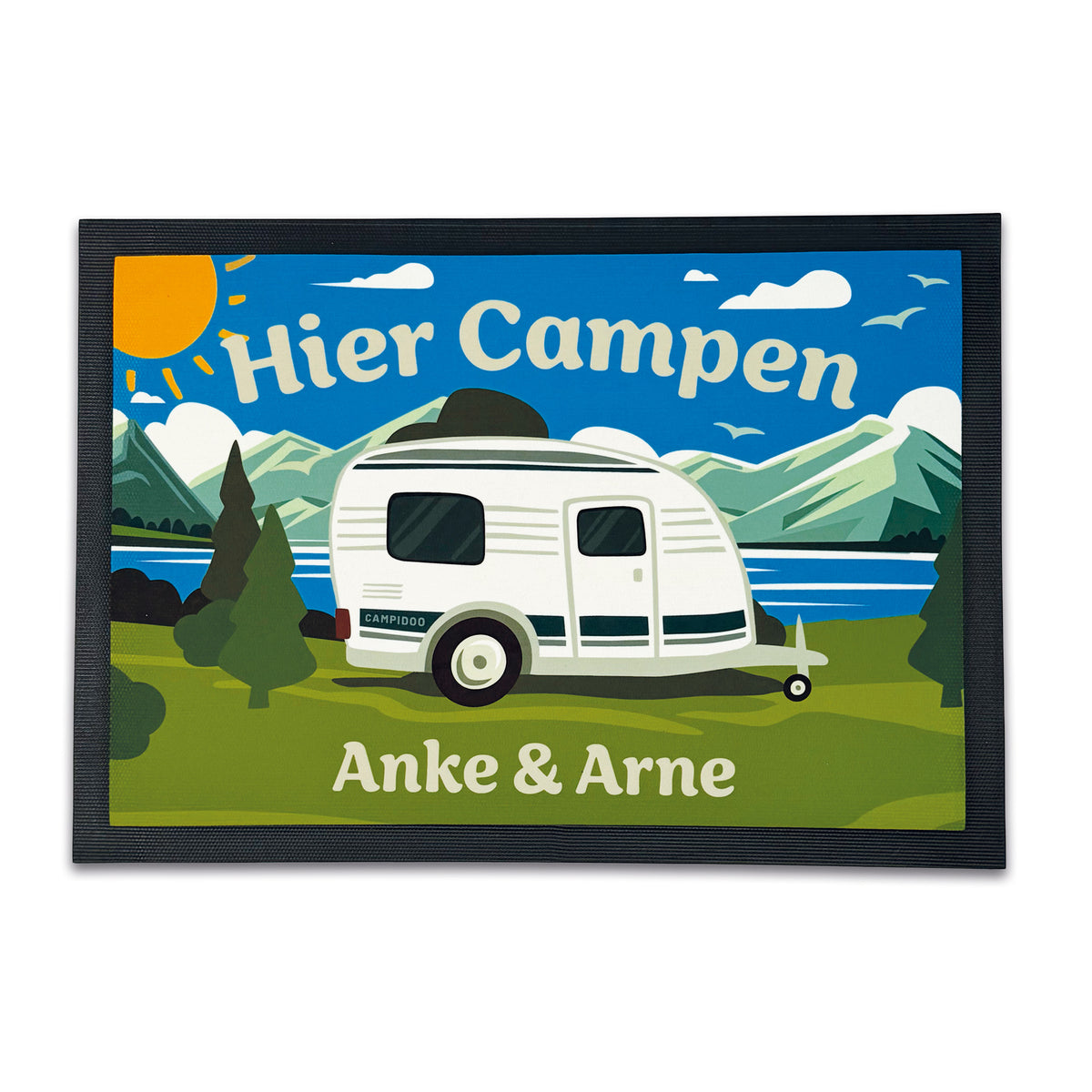 fußmatte camper bunte Camping Fussmatte 