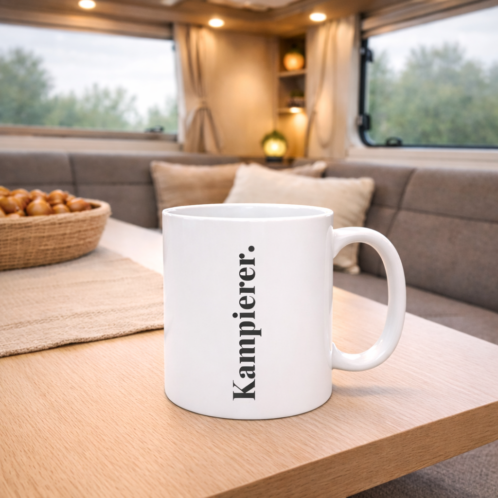 Keramiktasse "Kampierer"